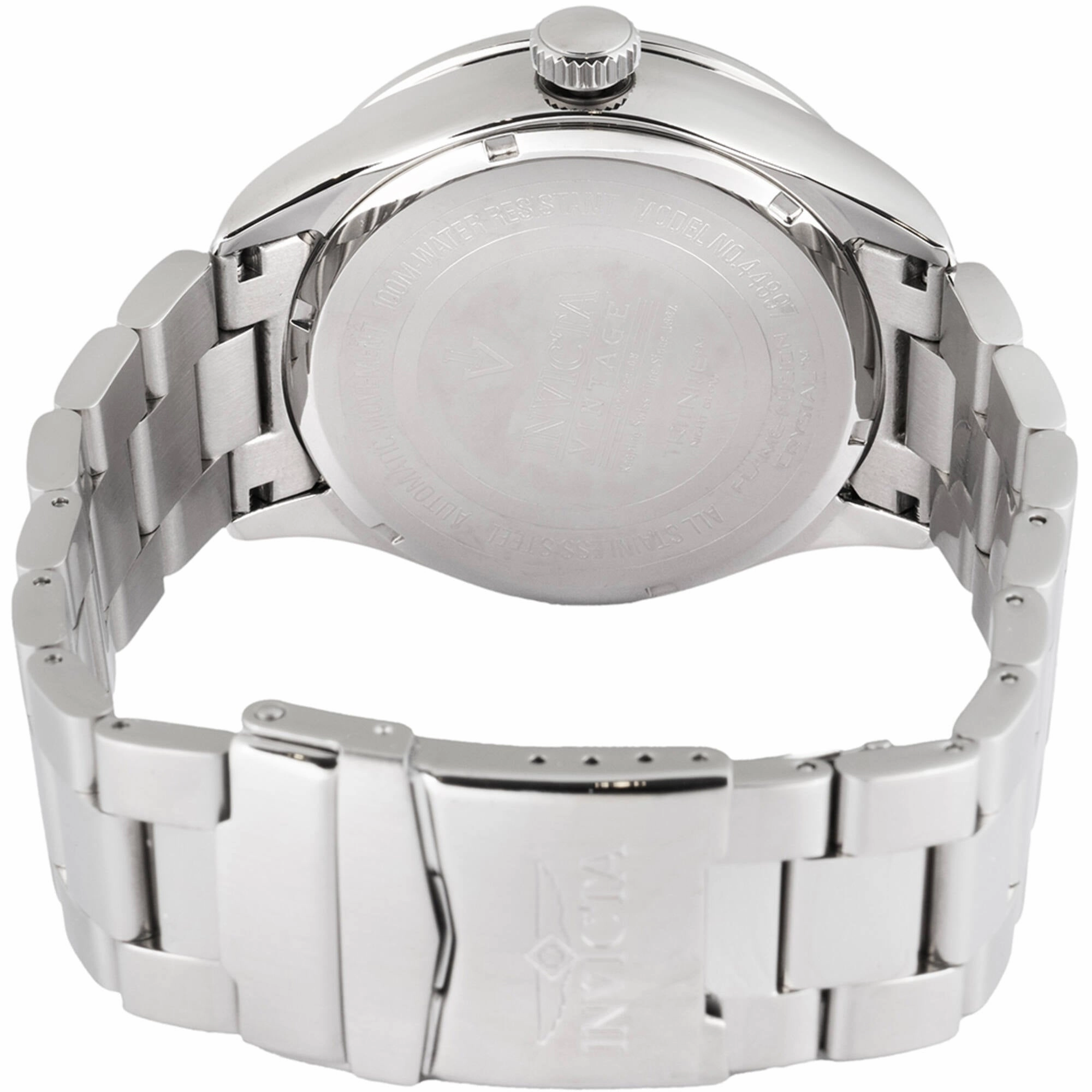 Invicta Men's Watch - Vintage Automatic Semi-Skeleton Dial Steel Bracelet | 44897