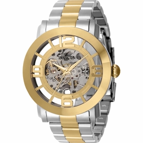 Invicta Men's Watch - Vintage Automatic Silver and Gold Dial Two Tone Steel | 22583