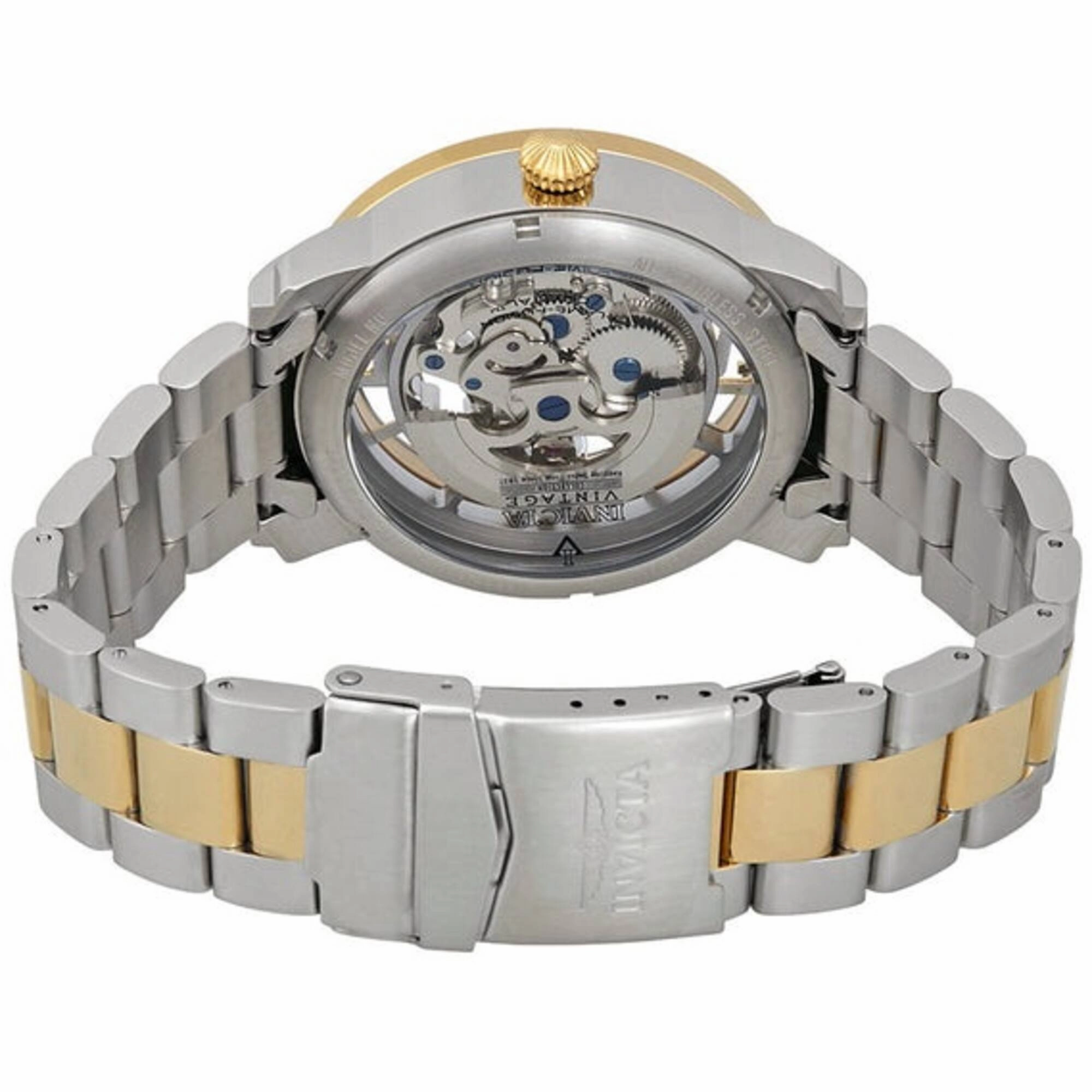 Invicta Men's Watch - Vintage Automatic Silver and Gold Dial Two Tone Steel | 22583