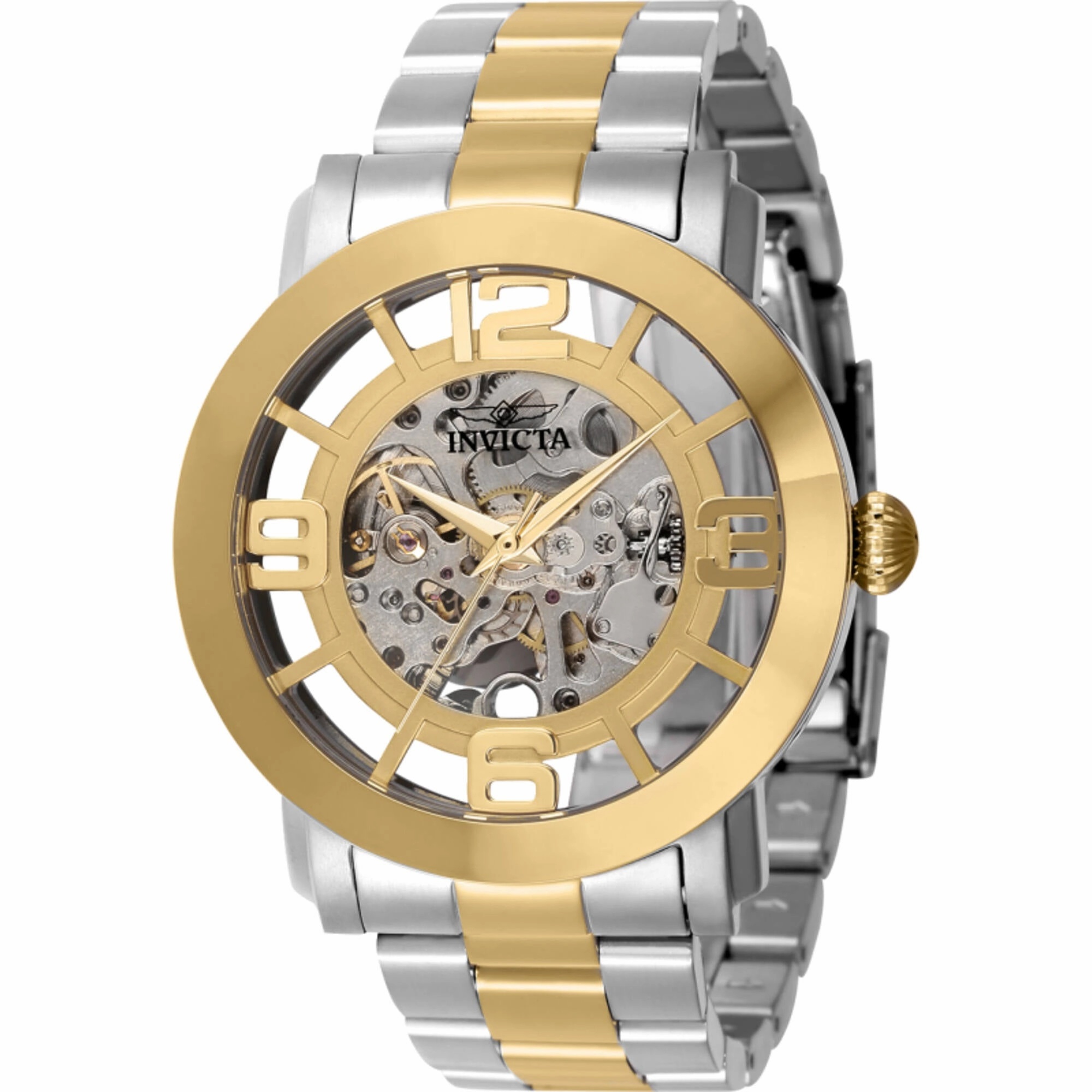 Invicta Men's Watch - Vintage Automatic Silver and Gold Dial Two Tone Steel | 22583