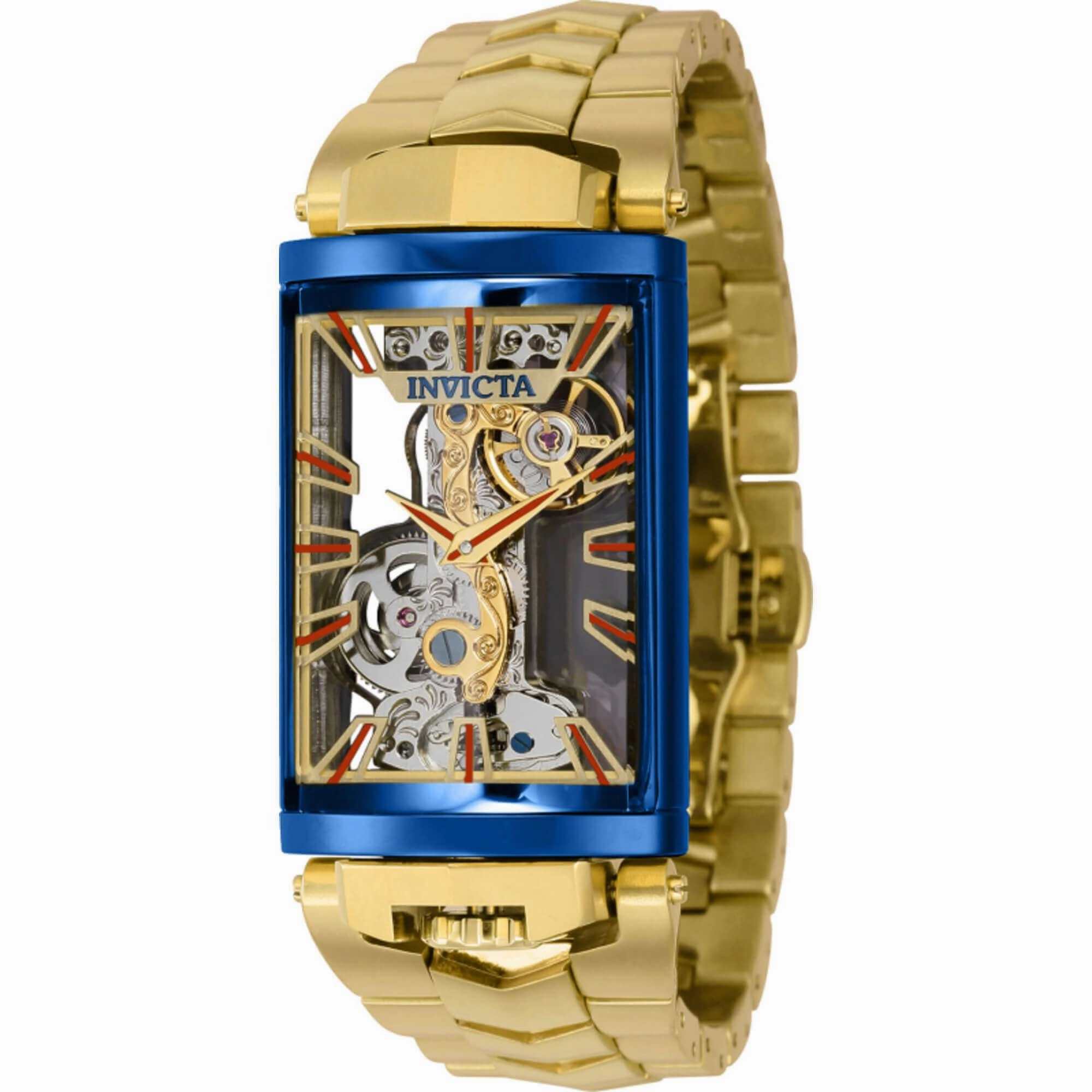 Invicta Men's Watch - Vintage Mechanical Skeleton Dial Yellow Gold Bracelet | 43092
