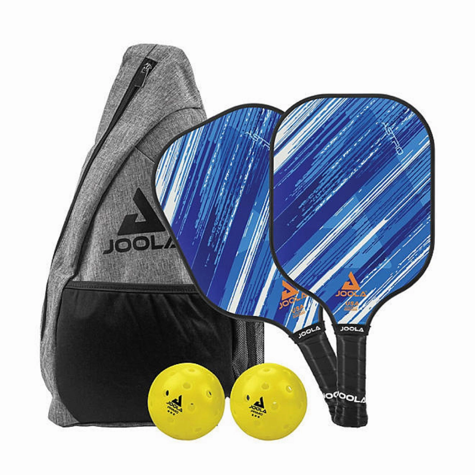 Joola Astro Pickleball Set with 2 Paddles, 2 Balls and Bag
