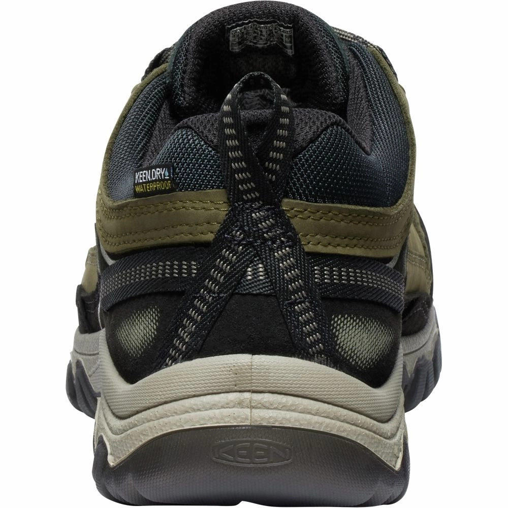 KEEN 1029003 Targhee IV Waterproof Hiking Shoes Dark Olive/Gold Flame Size 9 Wide