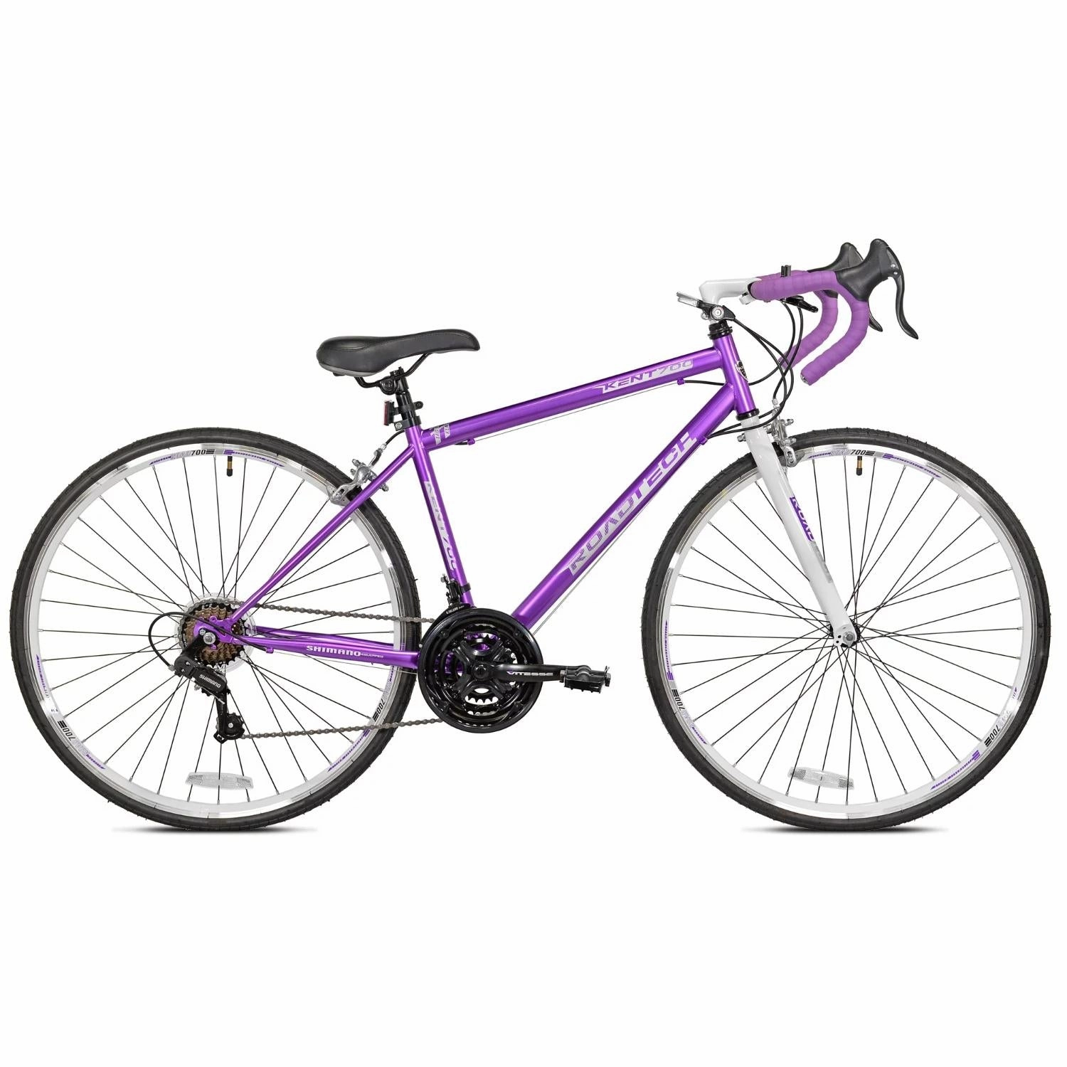 Kent Bicycles 700c Women's RoadTech Road Bicycle, Purple/White