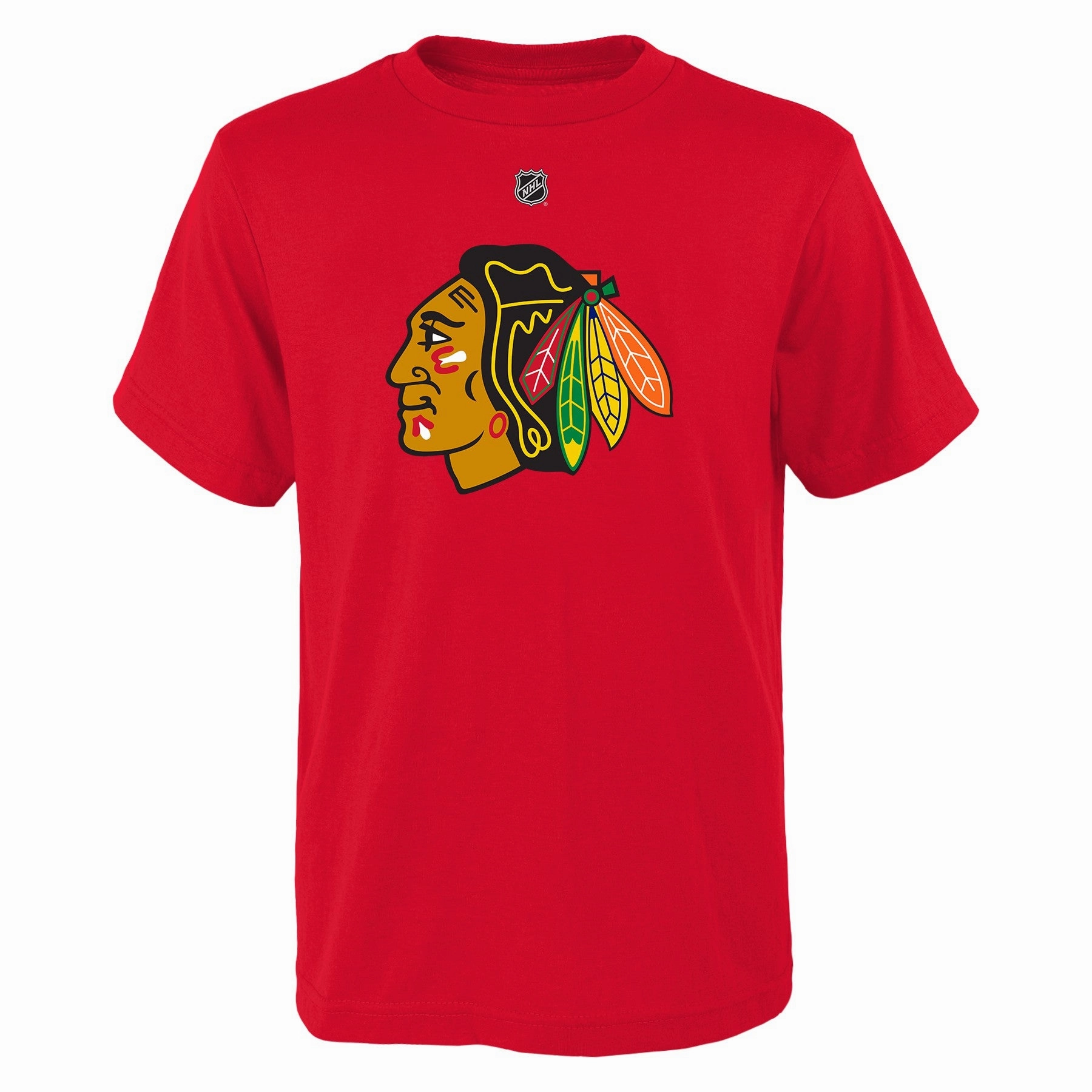 Kids Chicago Blackhawks Connor Bedard Red NHL Child Player Name & Number T-Shirt