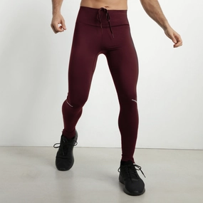 Legging de sport ajustable homme en microfibre Bordeaux Dim Move