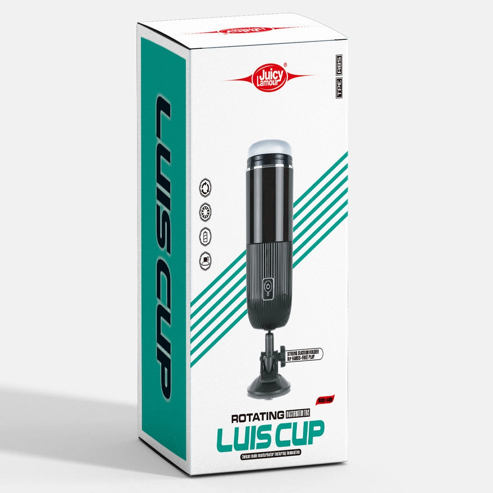 Luis Cup Rotating Masturbator With Adjustable Suction Cup Mount