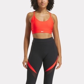 Lux Strappy Sports Bra Energy Red