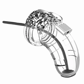 ManCage 3.5" Lockable Urethral Sounding Cock Cage - Model 15