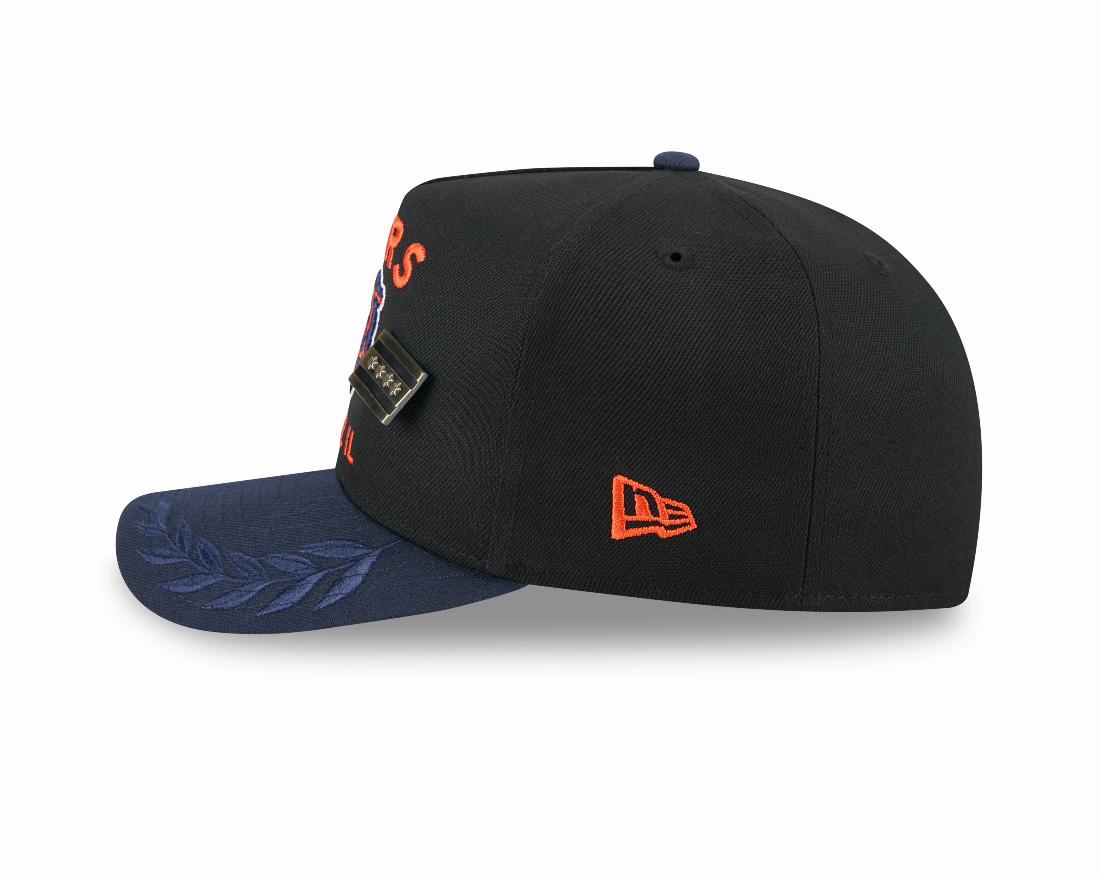 Men's Chicago Bears New Era Black 2025 On Stage NFL Draft A-Frame 59FIFTY Fitted Hat