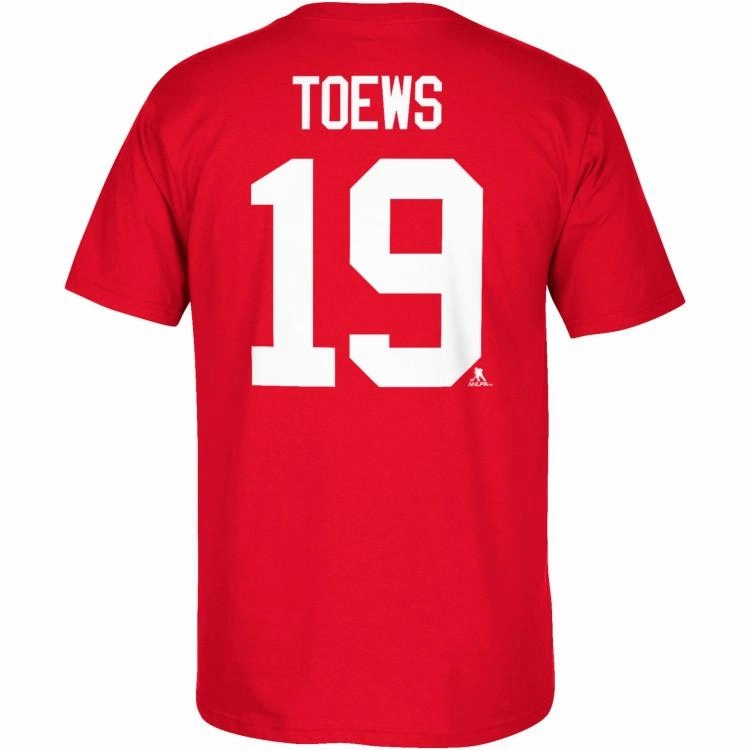 Men's Chicago Blackhawks 2017 NHL Winter Classic Chicago Blackhawks Jonathan Toews #19 Locker Room Red Player T-Shirt