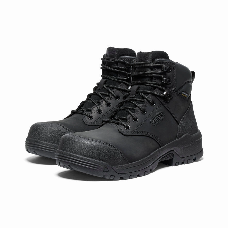 Men's Evanston 6" Waterproof Boot (Carbon Toe)  |  Black/Black