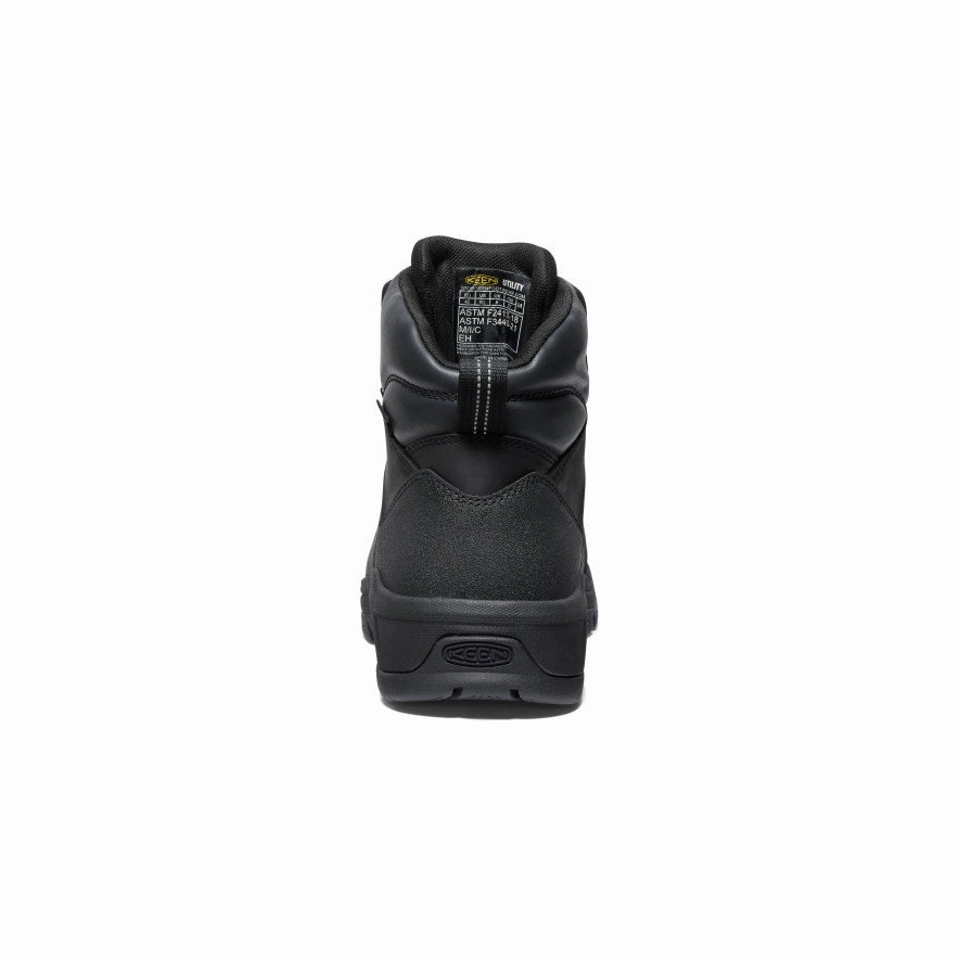 Men's Evanston 6" Waterproof Boot (Carbon Toe)  |  Black/Black