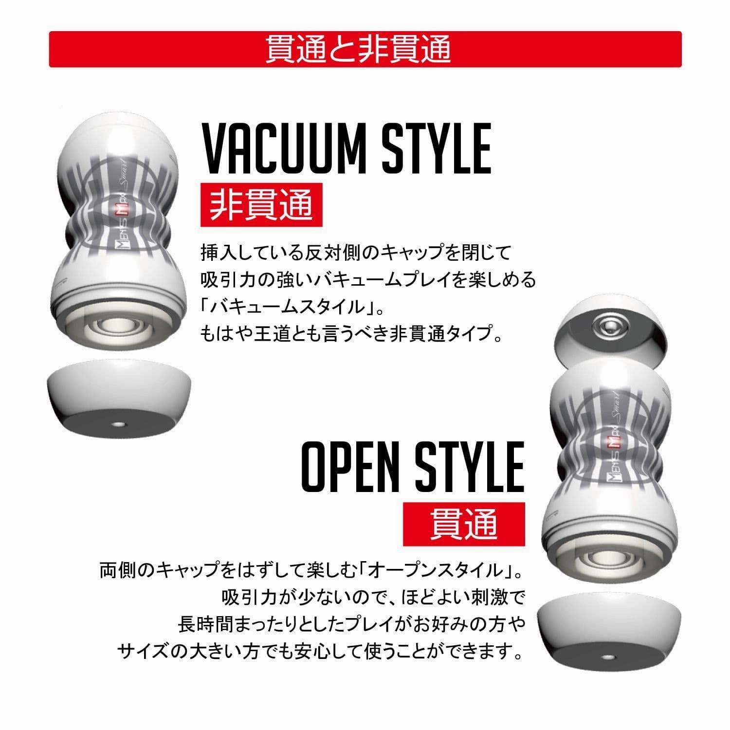 Men's Max - Smart Double Hole Onahole Cup Masturbator (White)