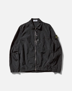 Men's Nylon Metal Overshirt Black