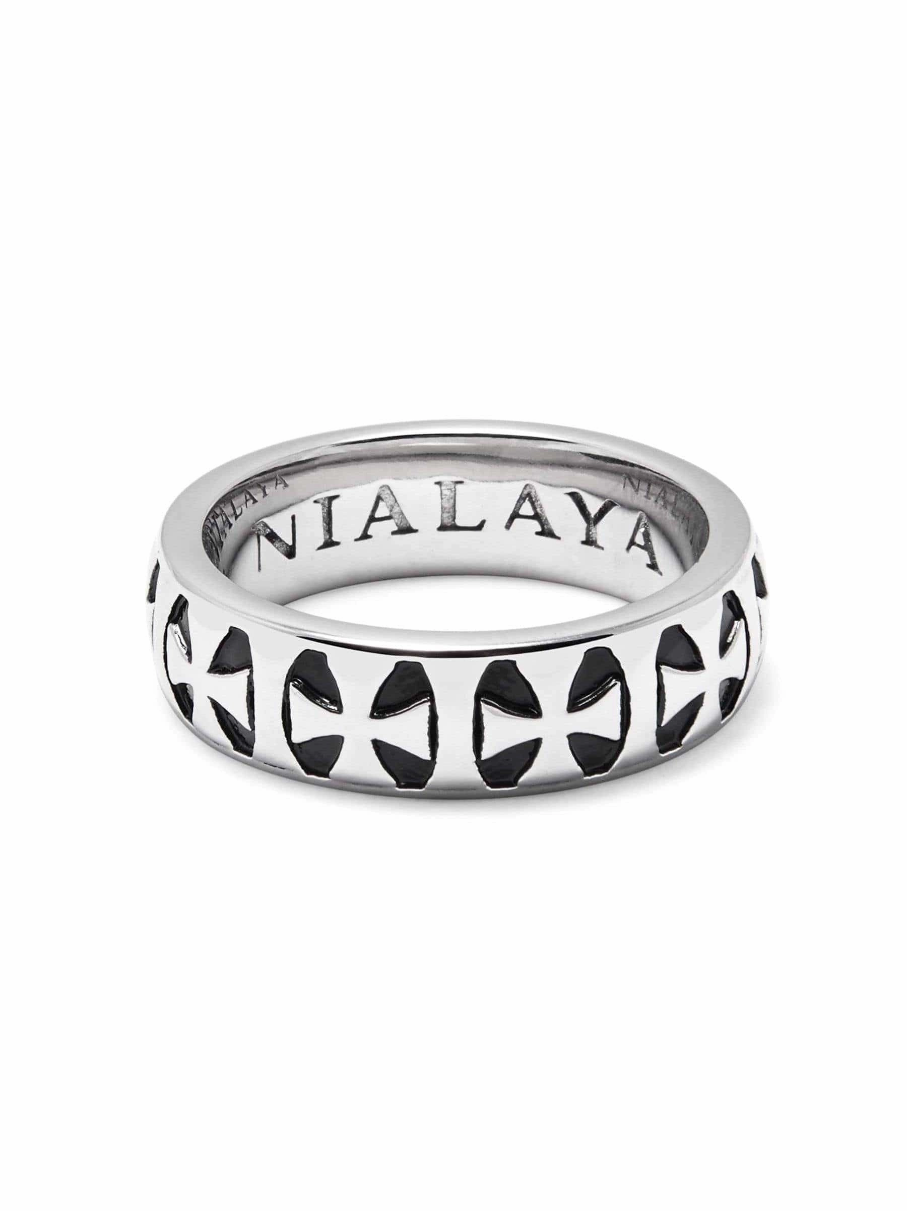 Men's Silver Iron Cross Ring