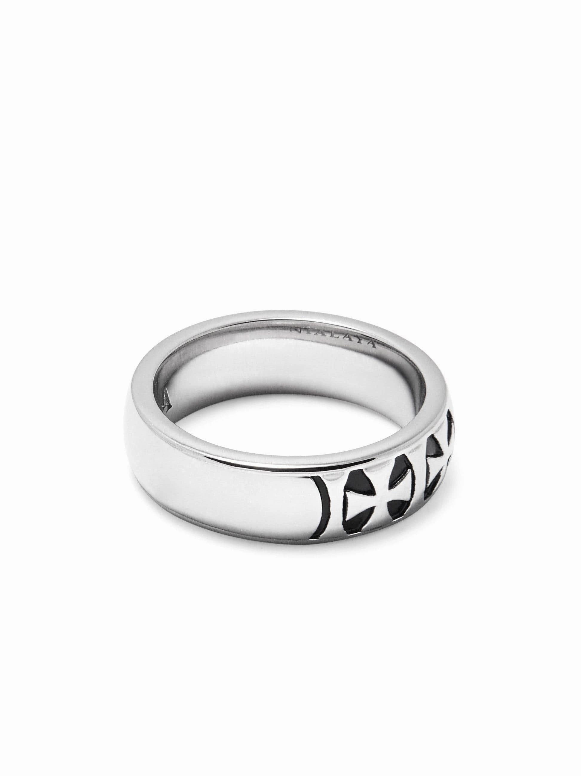 Men's Silver Iron Cross Ring
