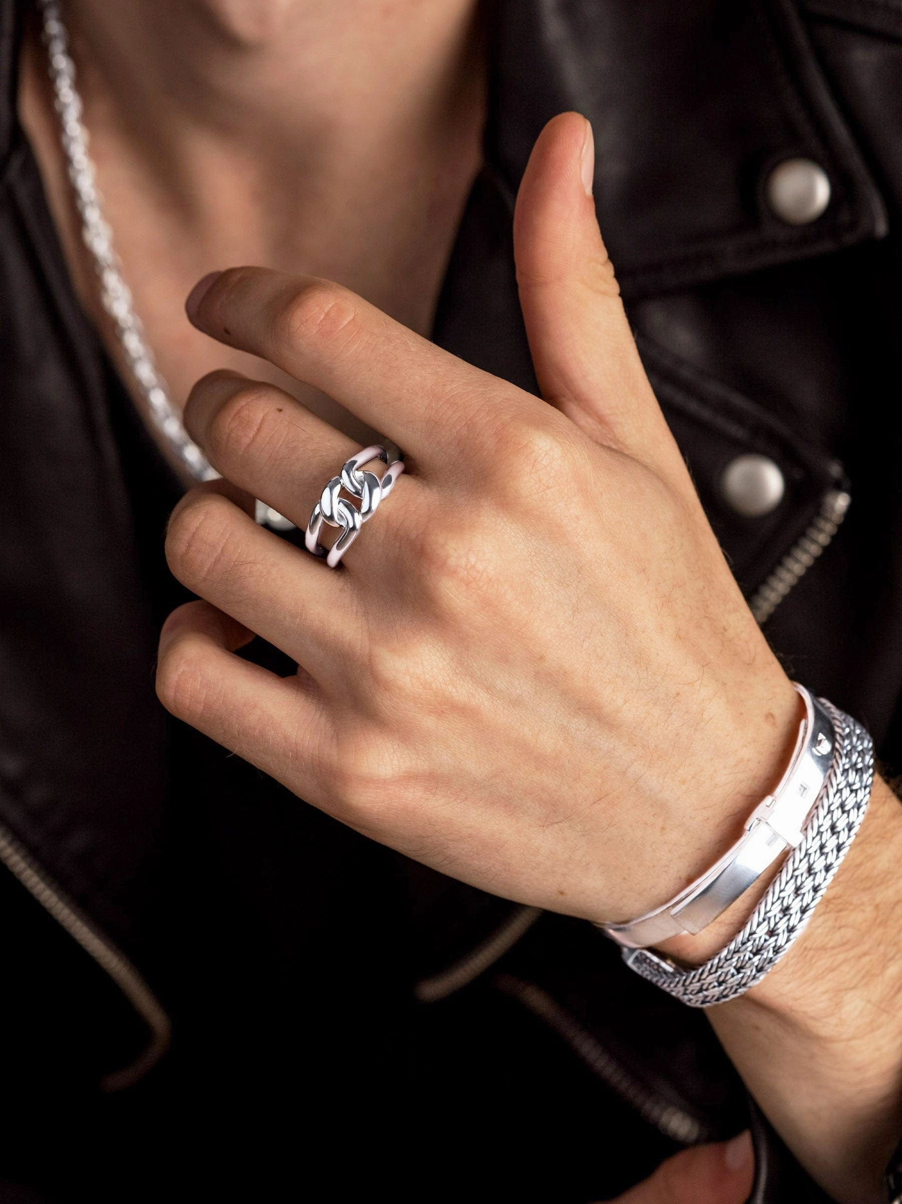 Men's Sterling Silver Knot Ring