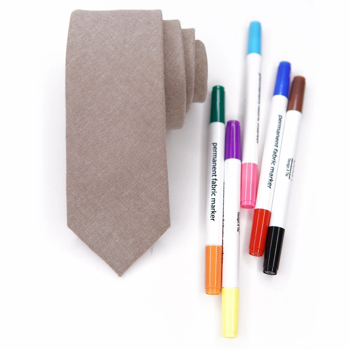 Men's Tie - Design A Tie - Blank Tie and Marker Set