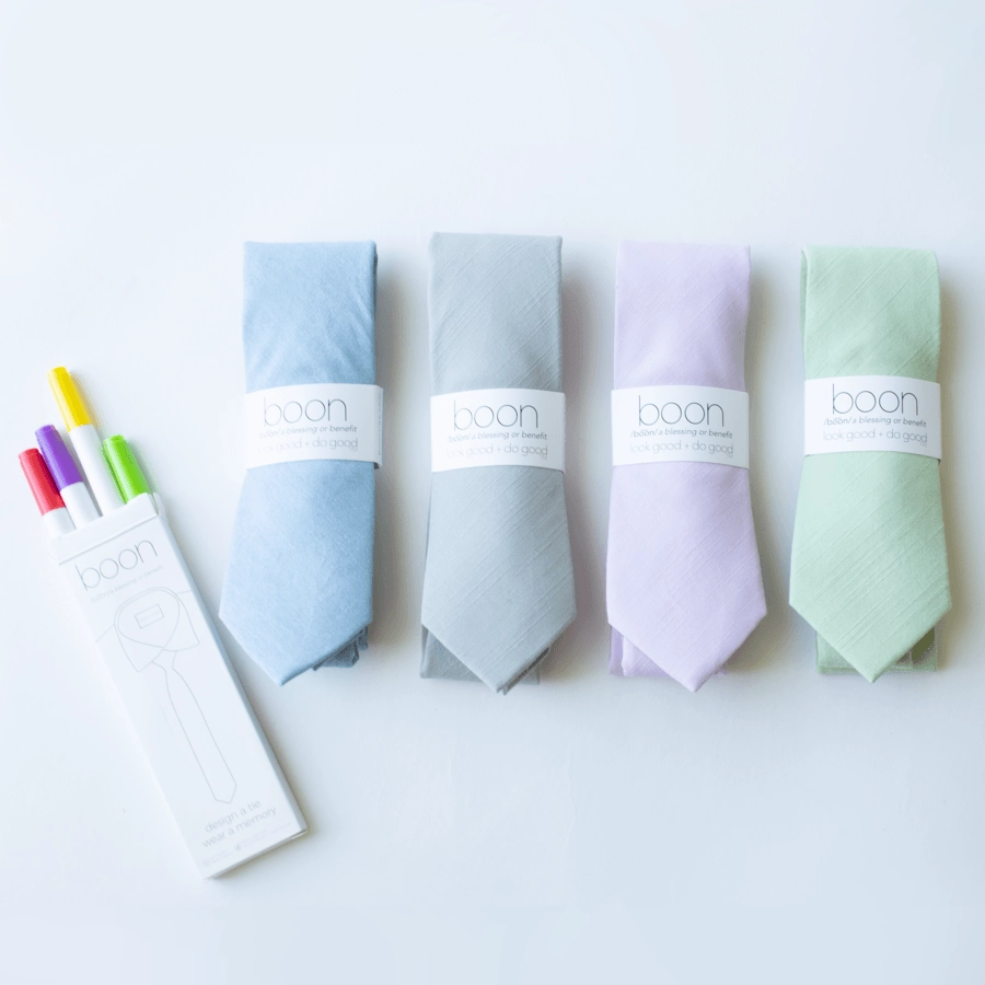 Men's Tie - Design A Tie - Blank Tie and Marker Set