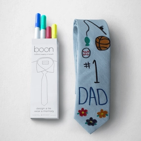 Men's Tie - Design A Tie - Blank Tie and Marker Set