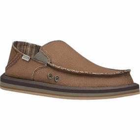 Men's Vagabond Slip On In Brown Hemp