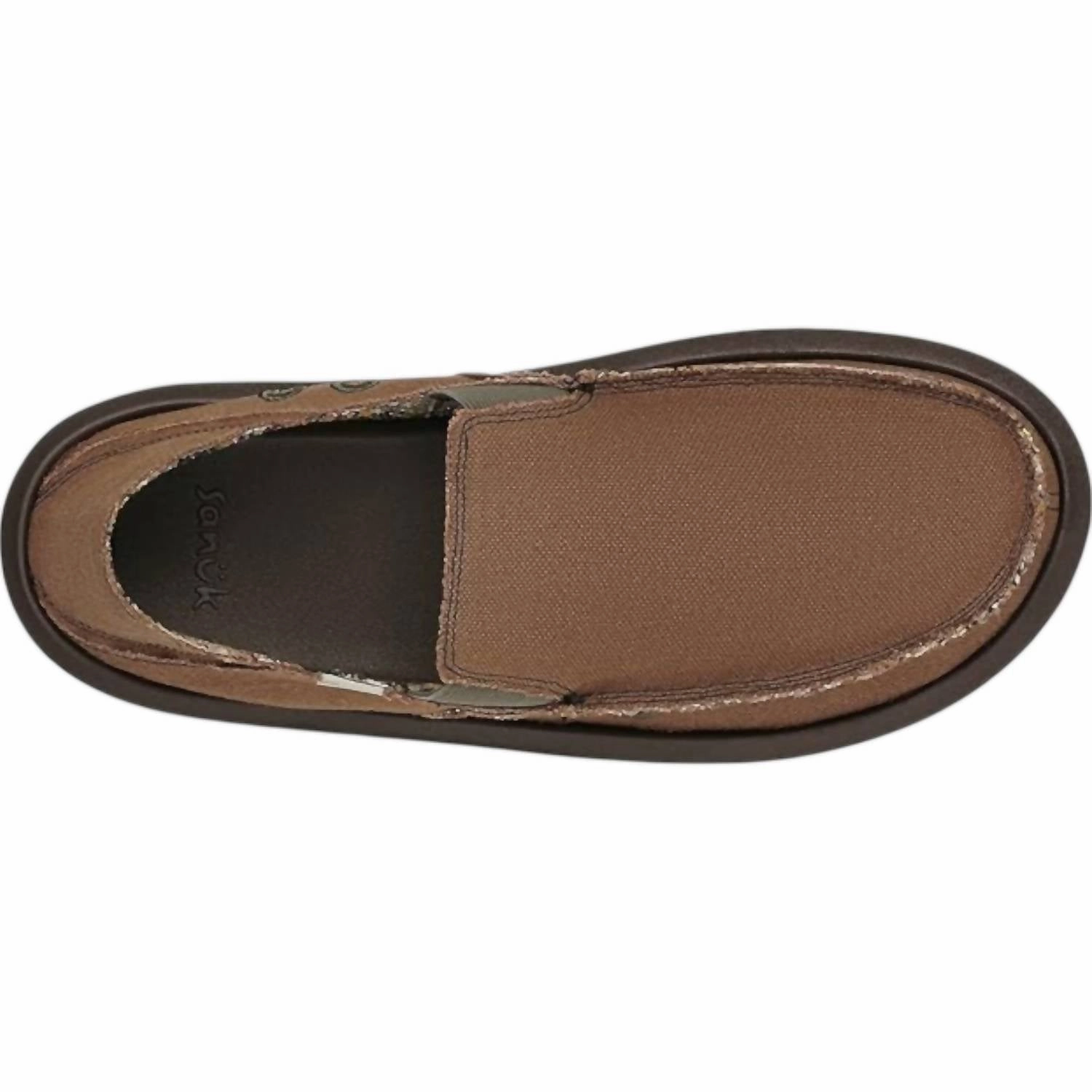 Men's Vagabond Slip On In Brown Hemp