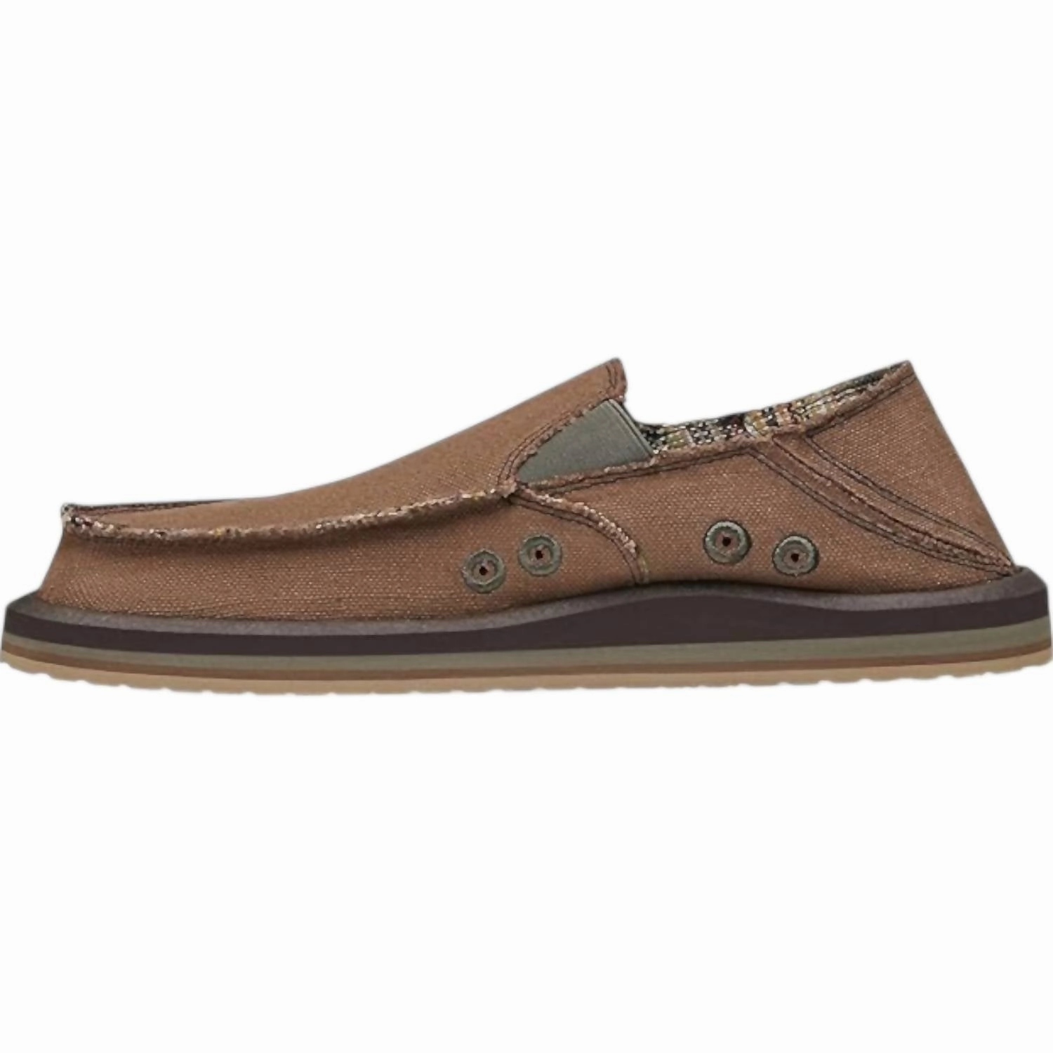Men's Vagabond Slip On In Brown Hemp