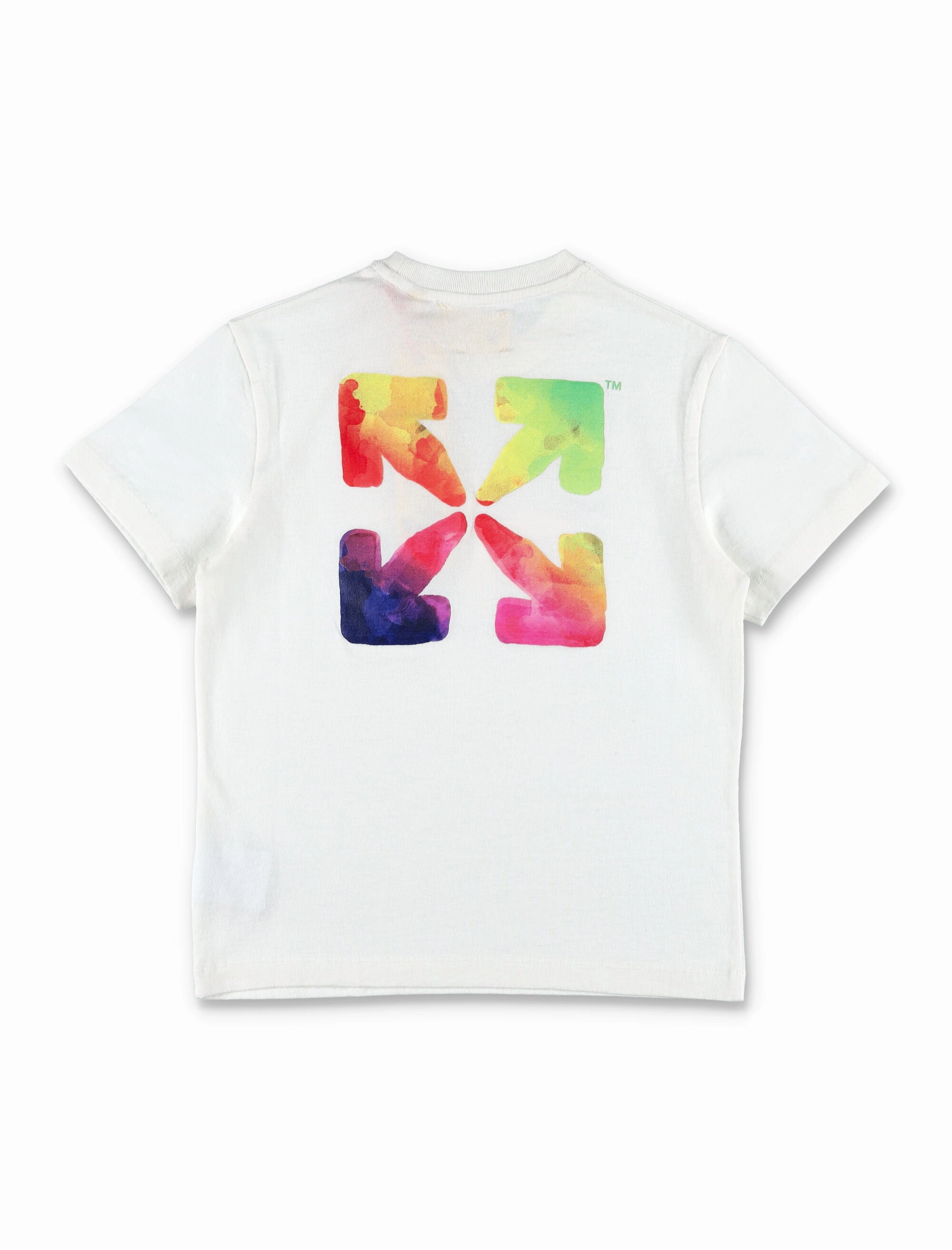Off-White Kids Logo Printed Crewneck T-Shirt