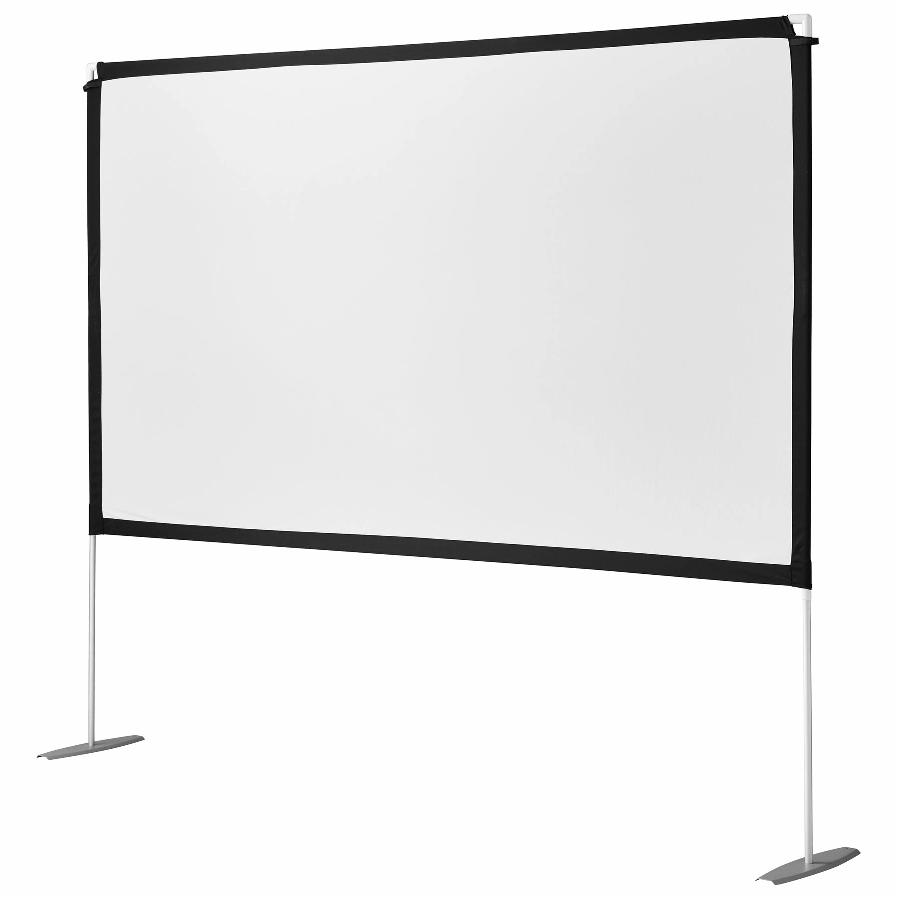 Onn. 100024196 100" Portable Indoor/Outdoor 16:9 Theater Projection Screen with Detachable Legs, White