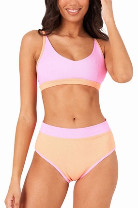 Onzie Yoga Colorblock Swim Bra Top 3790