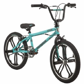 Pacific Cycle R1705WMC Mongoose Craze Freestyle BMX Bike, 20-inch Mag wheels, 4 Freestyle Pegs, Black, Mint