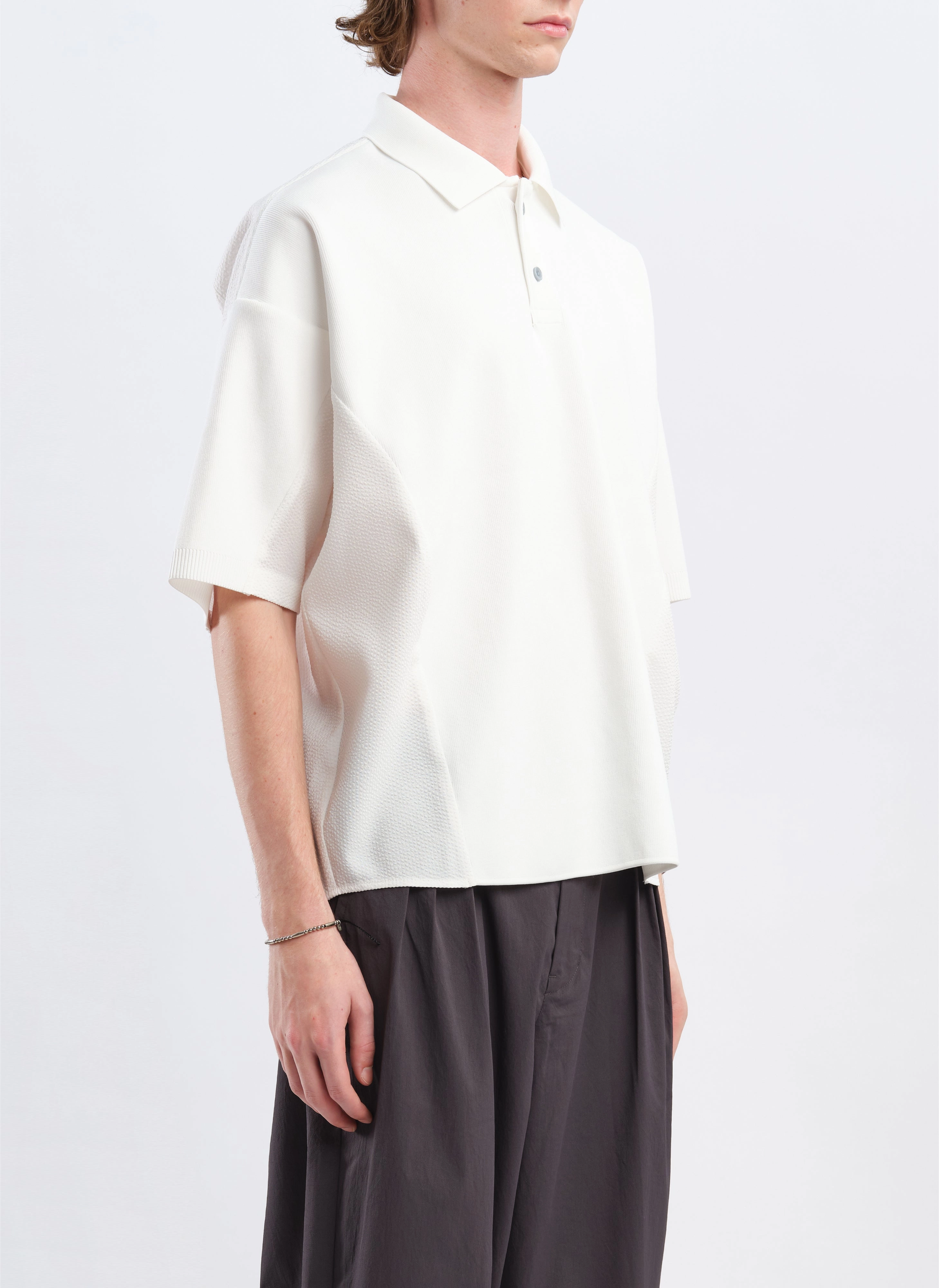 Polyester Business Knit Blocking Polo