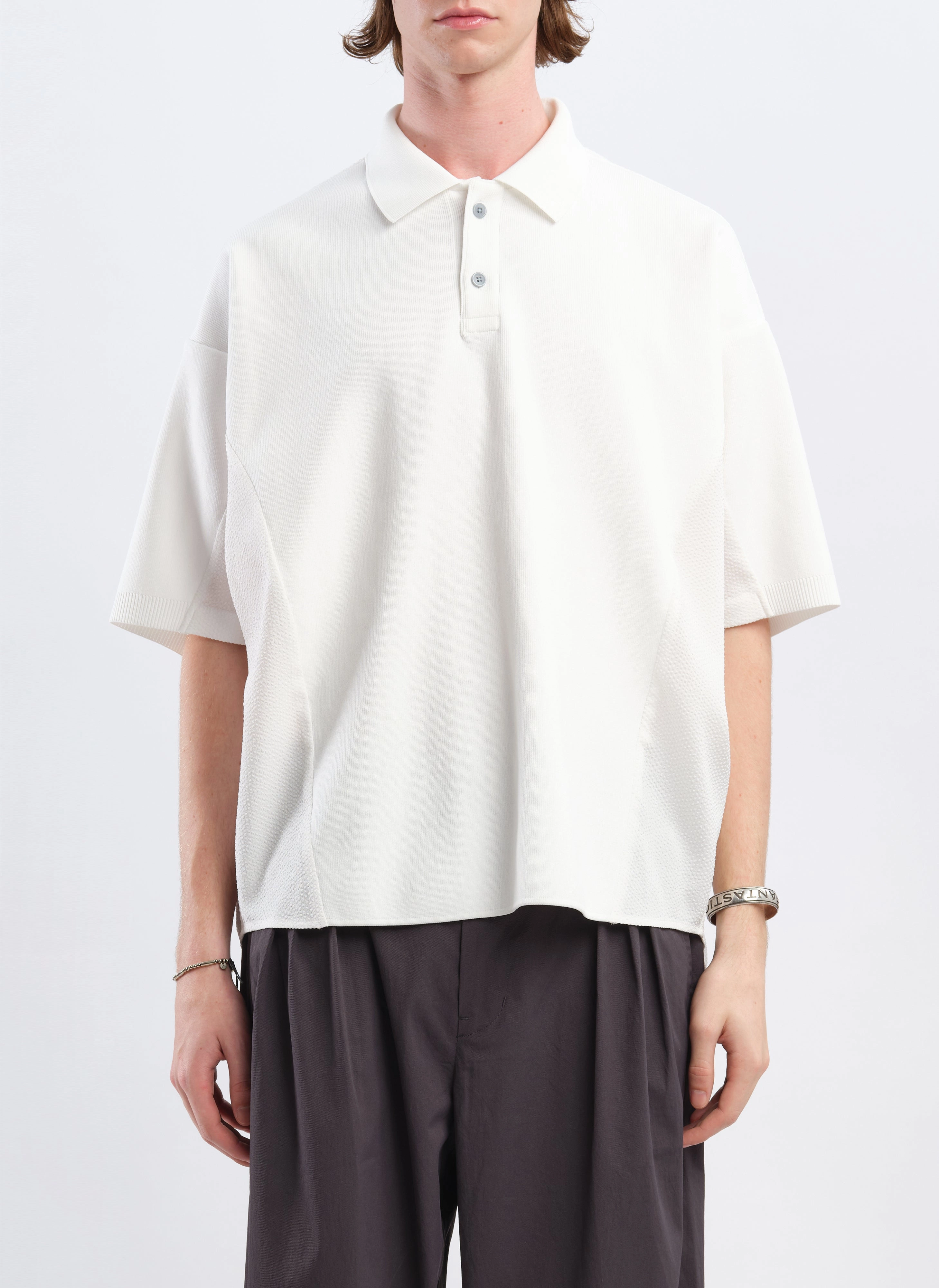 Polyester Business Knit Blocking Polo