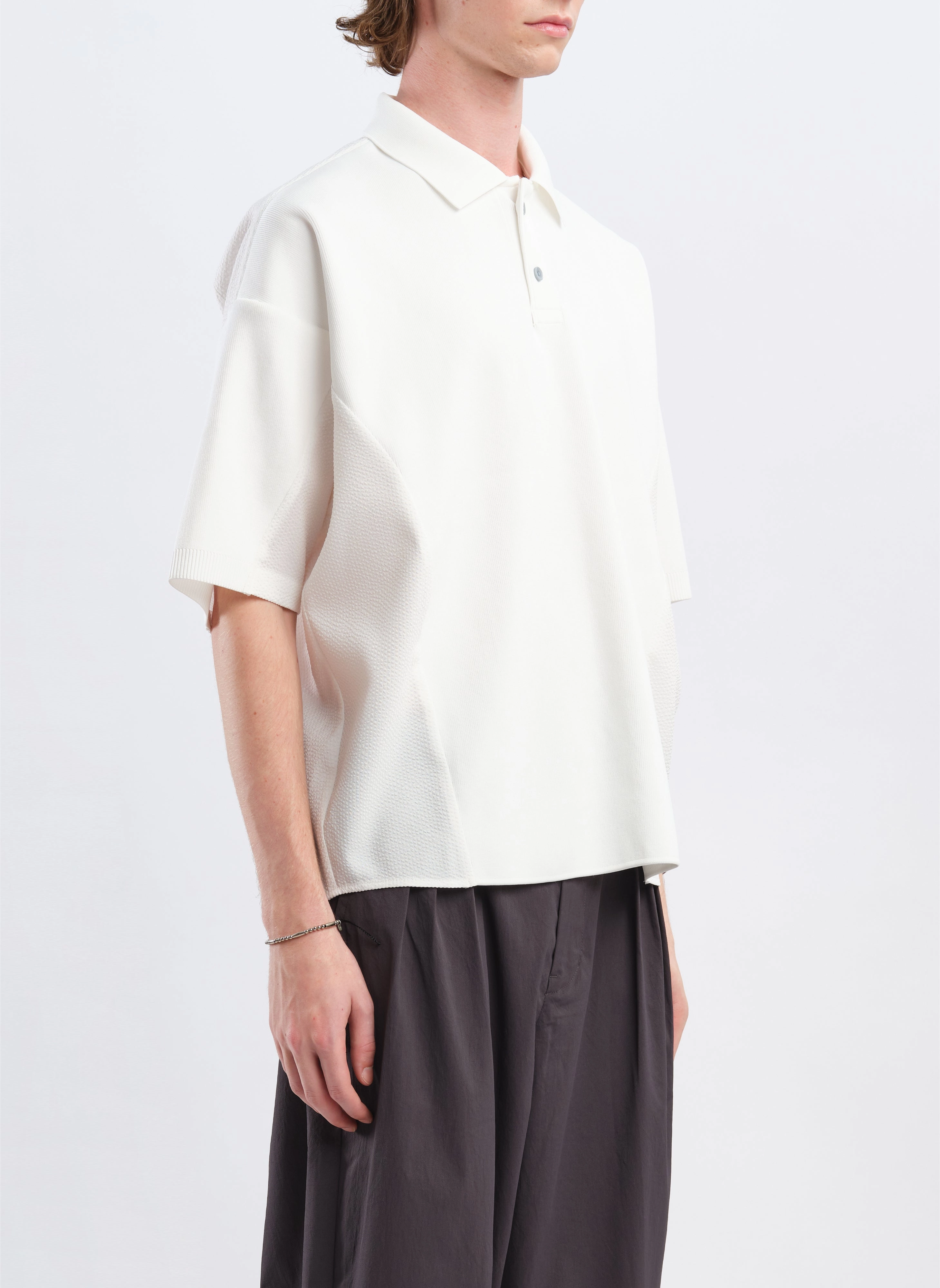 Polyester Business Knit Blocking Polo
