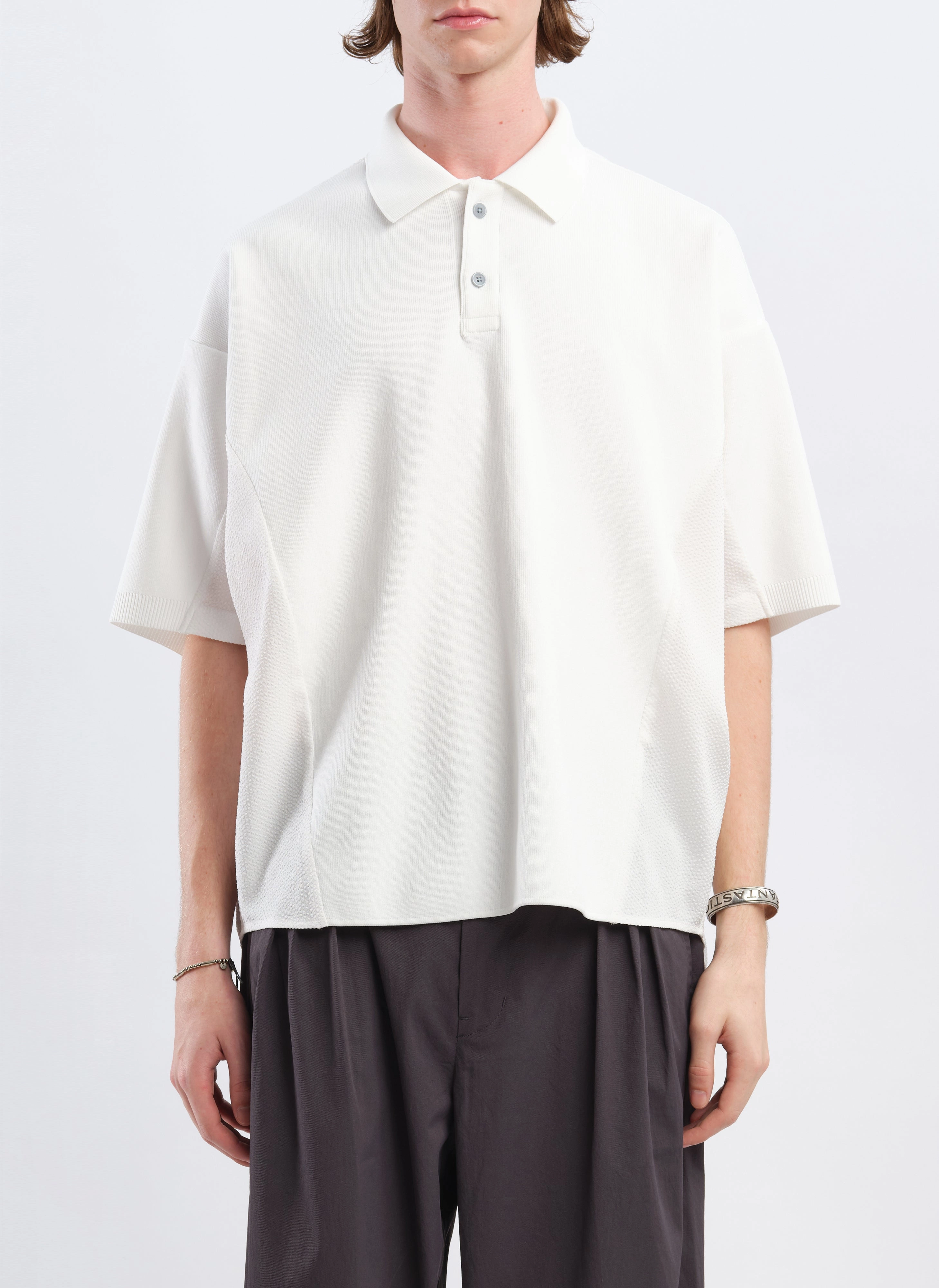Polyester Business Knit Blocking Polo