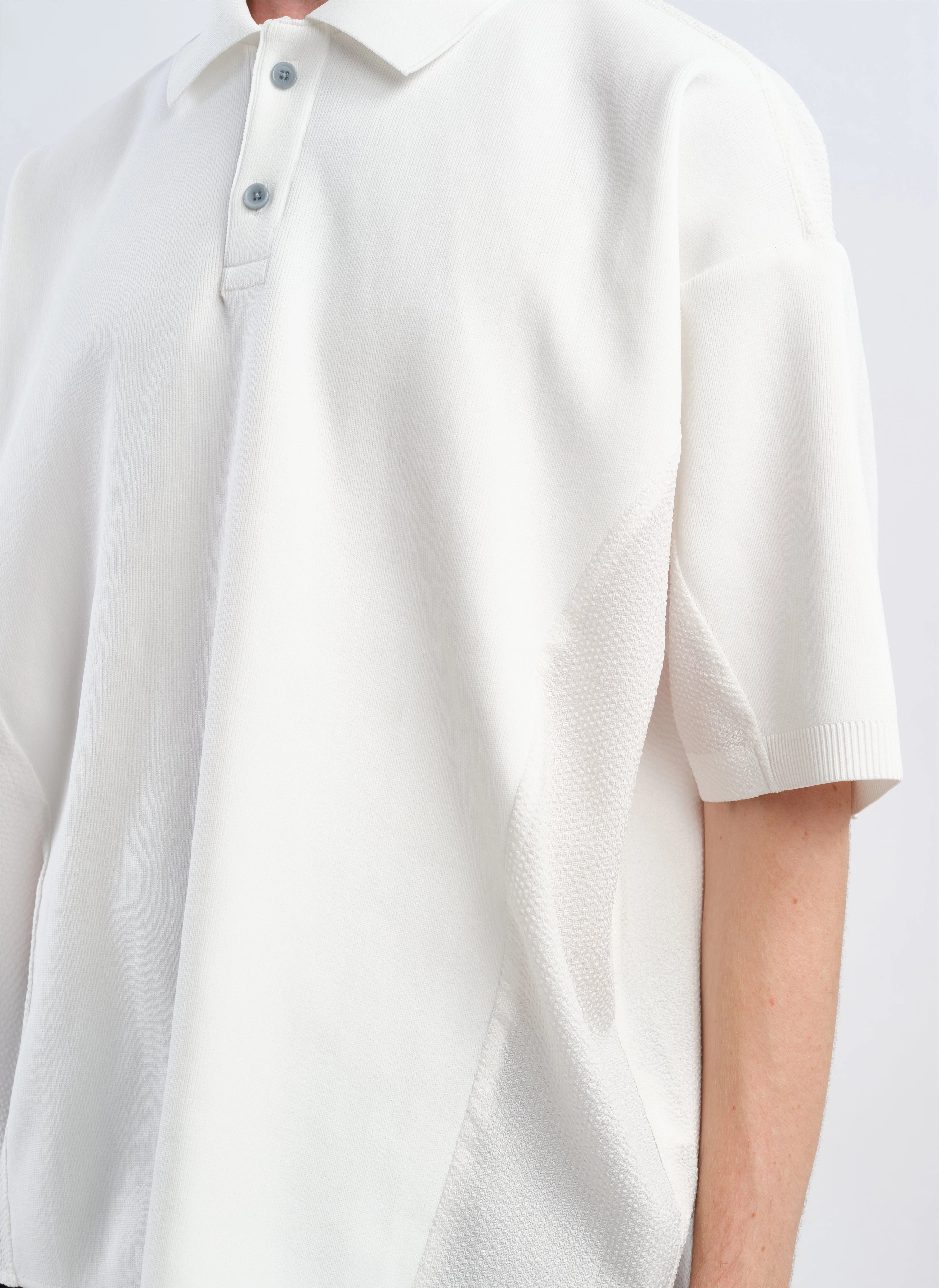 Polyester Business Knit Blocking Polo