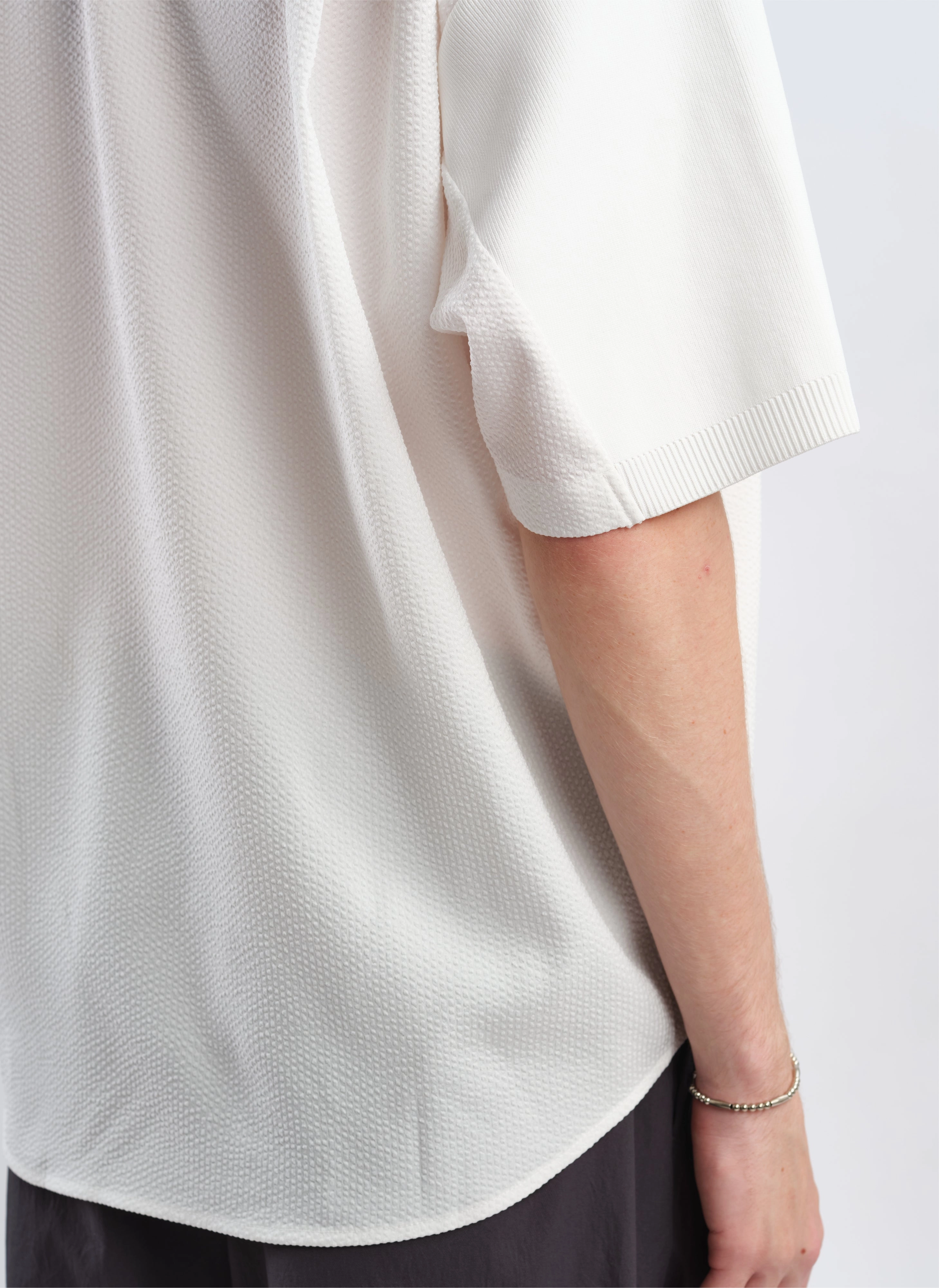 Polyester Business Knit Blocking Polo