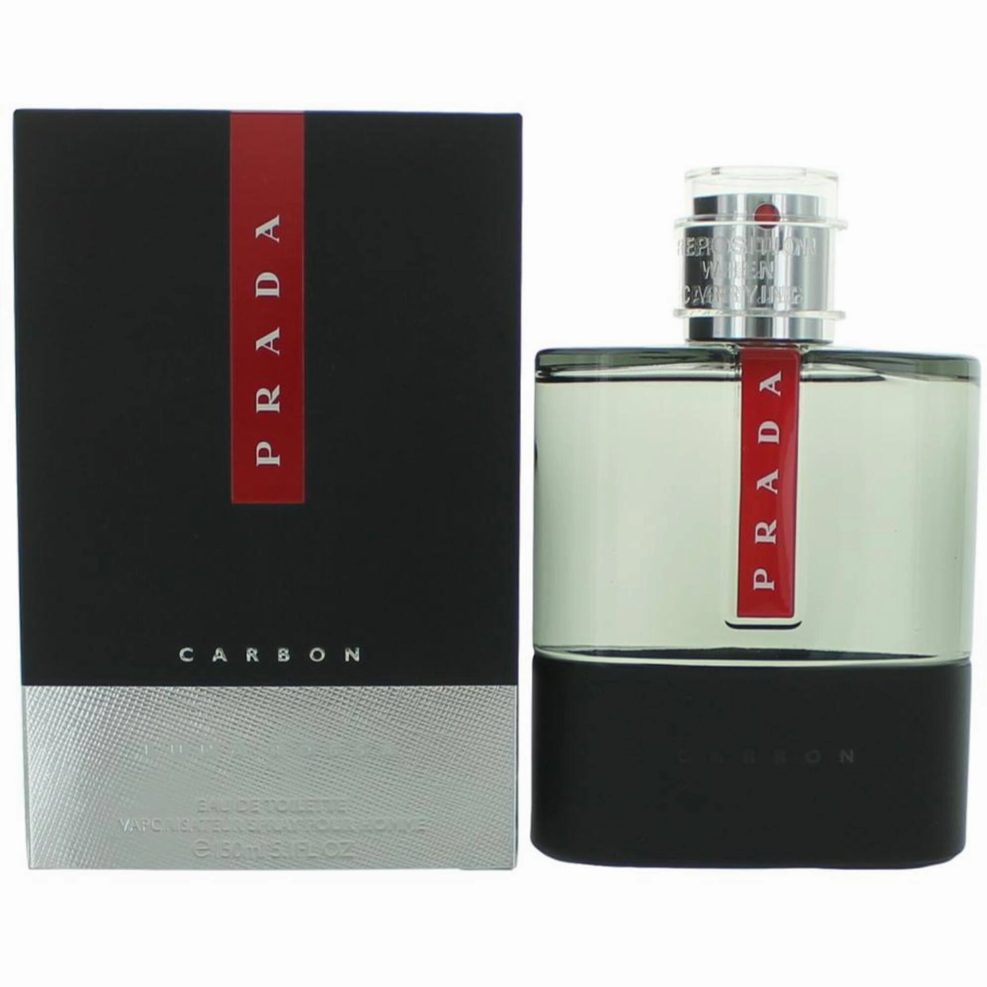 Prada Men's Eau De Toilette Spray - Luna Rossa Carbon , 5.1 oz