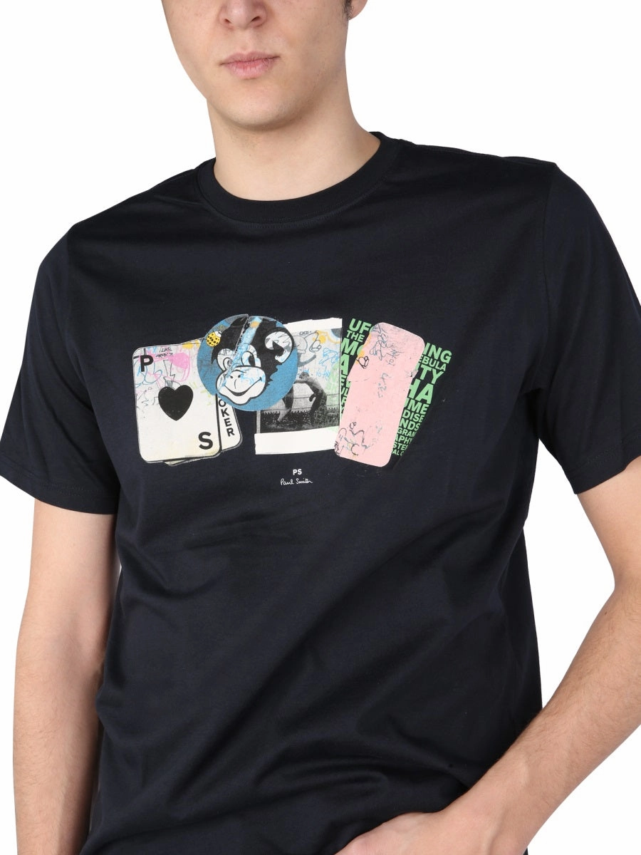 PS Paul Smith Printed Crewneck T-Shirt