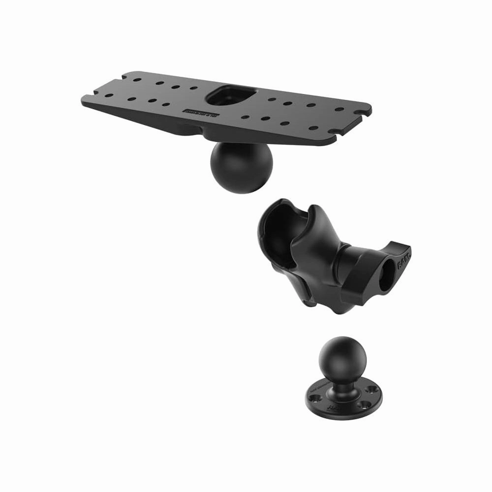 RAM Mounts RAM-D-111-C RAM Flat Surface Marine Electronic Heavy-Duty Universal Mount for 7''-10'' Fishfinders