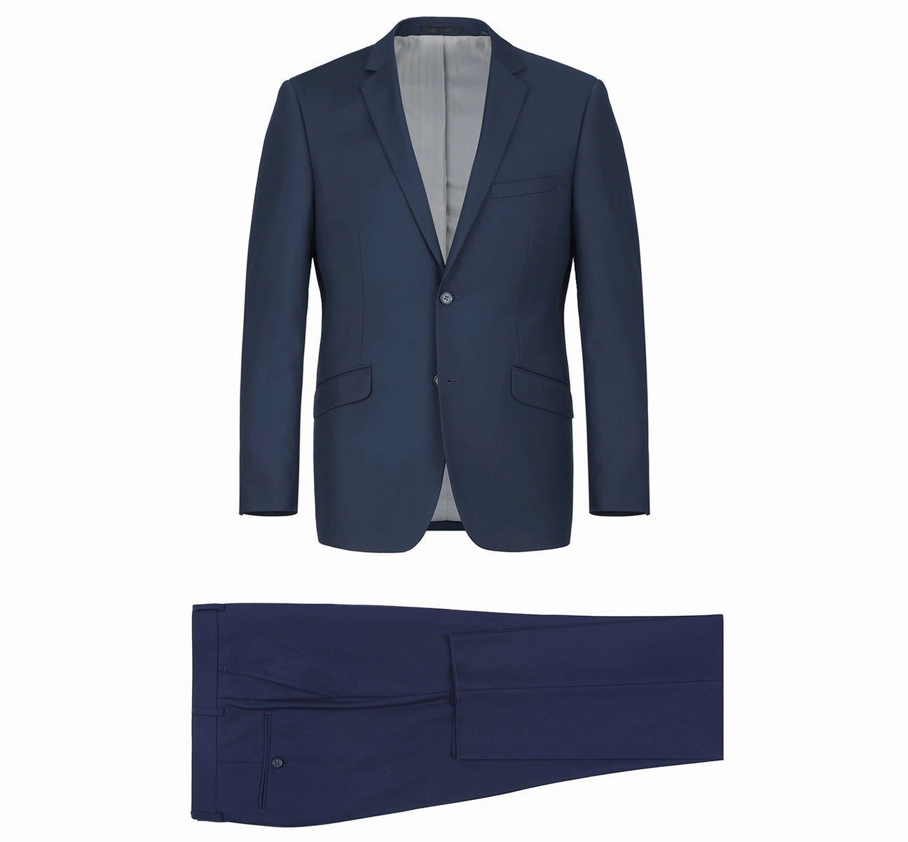 Renoir 201-19 Men's 2-Piece Single Breasted Notch Lapel Modern Fit Suit