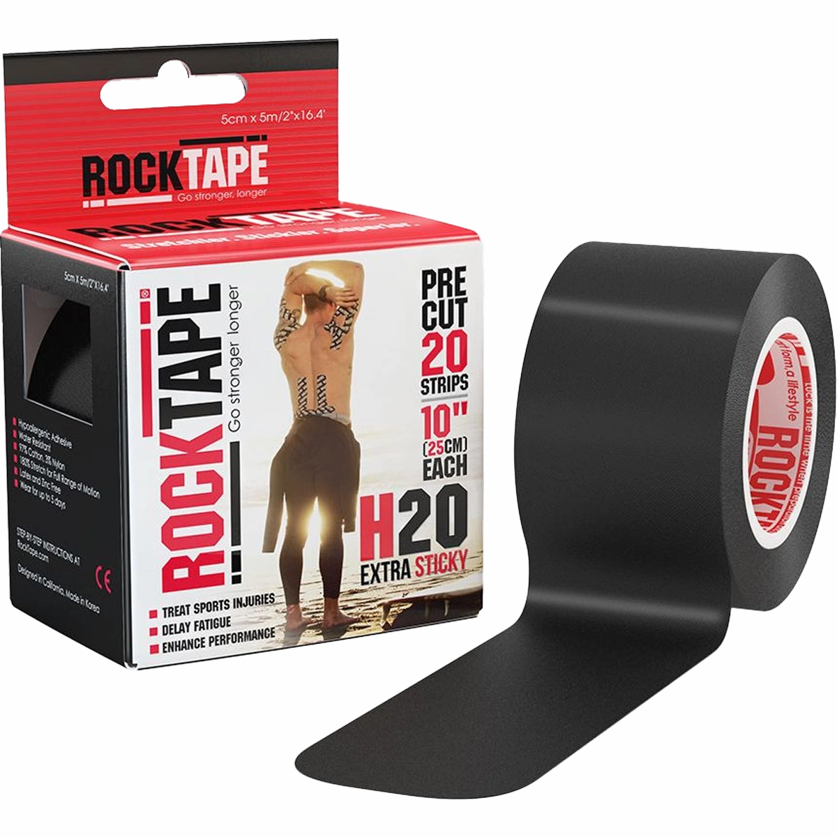 RockTape Go PreCut Extra Sticky