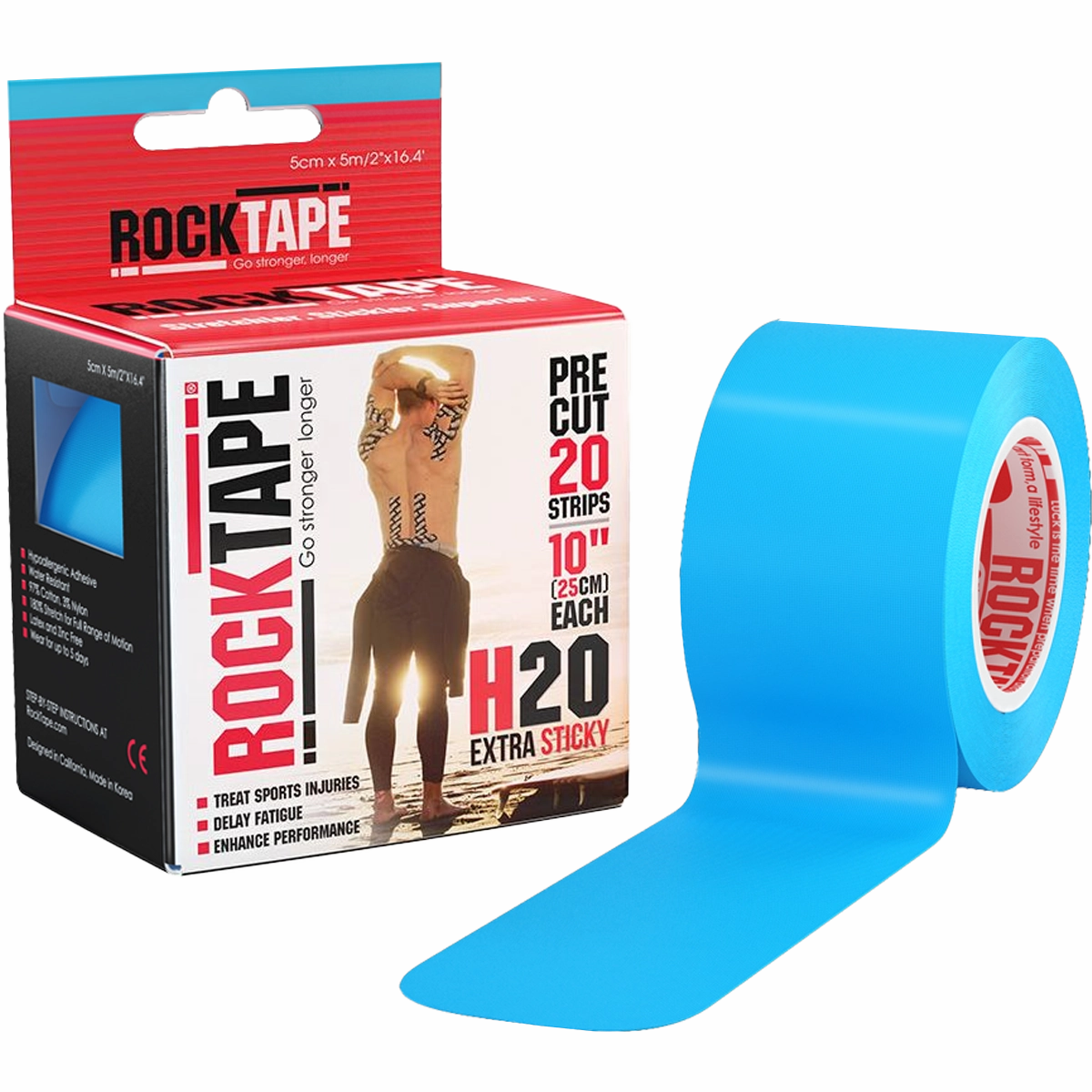 RockTape Go PreCut Extra Sticky