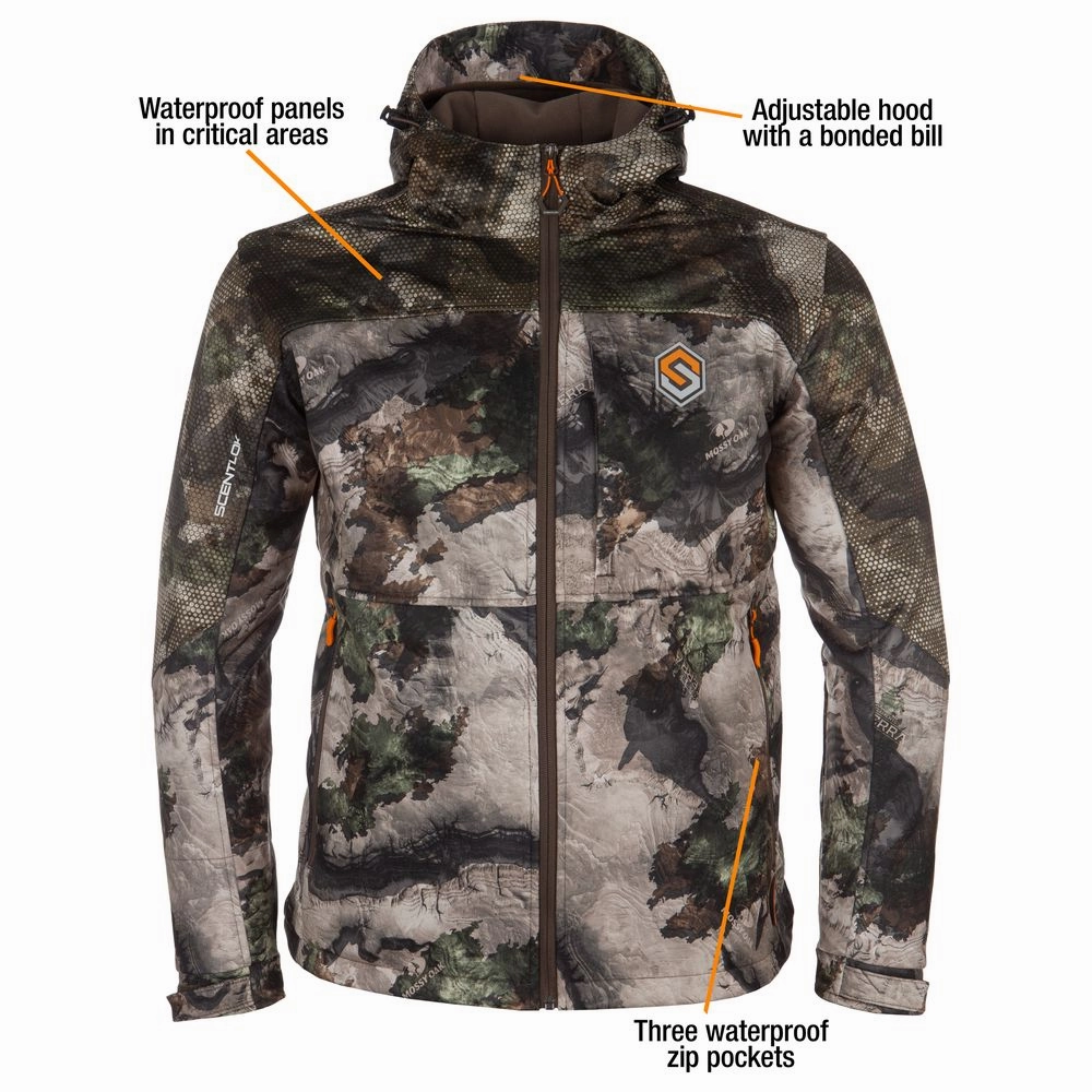ScentLok 1020910 Full-Season Elements Jacket for Men Mossy Oak Terra Gila L