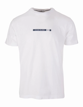 Stone Island Logo Printed Crewneck T-Shirt