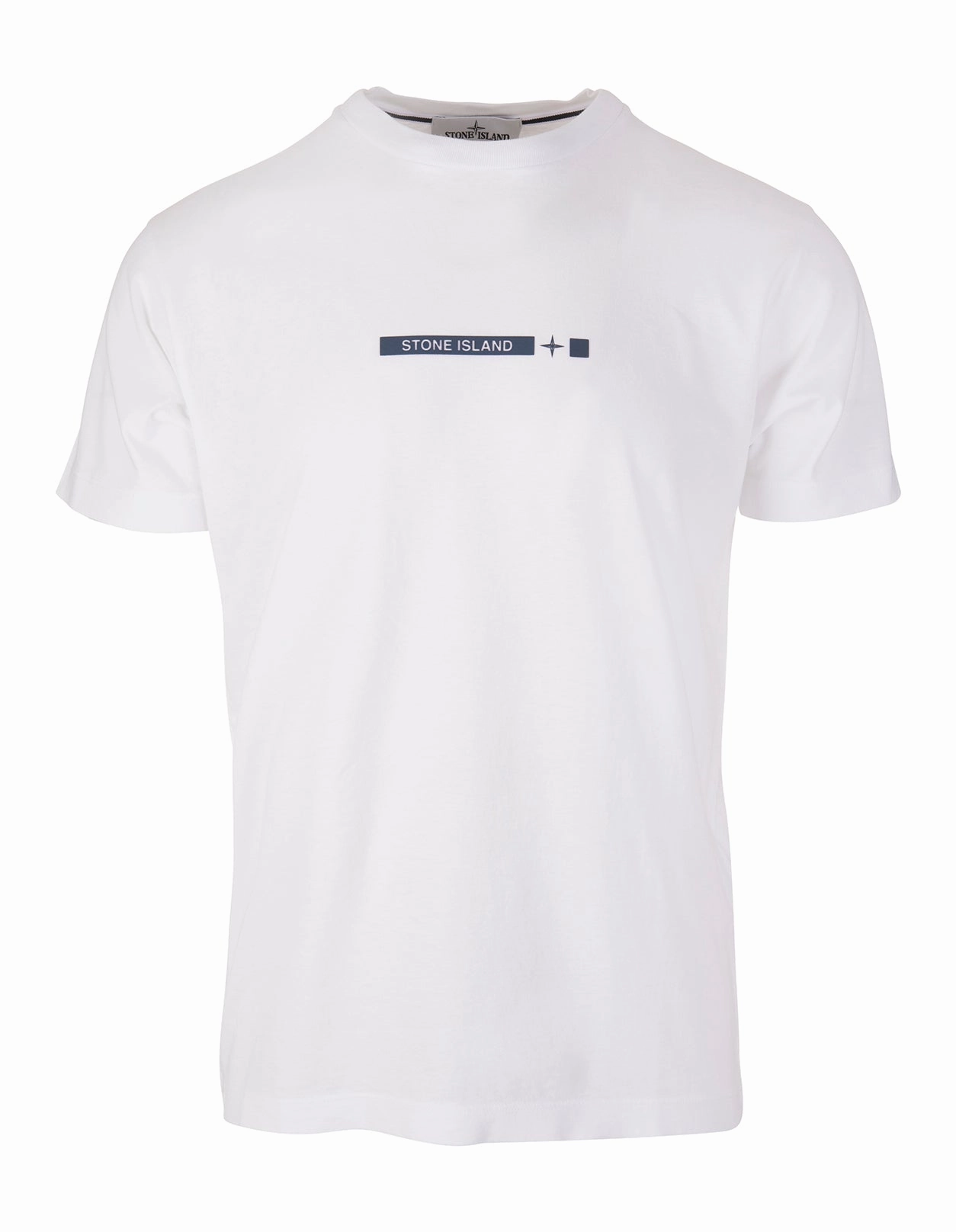 Stone Island Logo Printed Crewneck T-Shirt