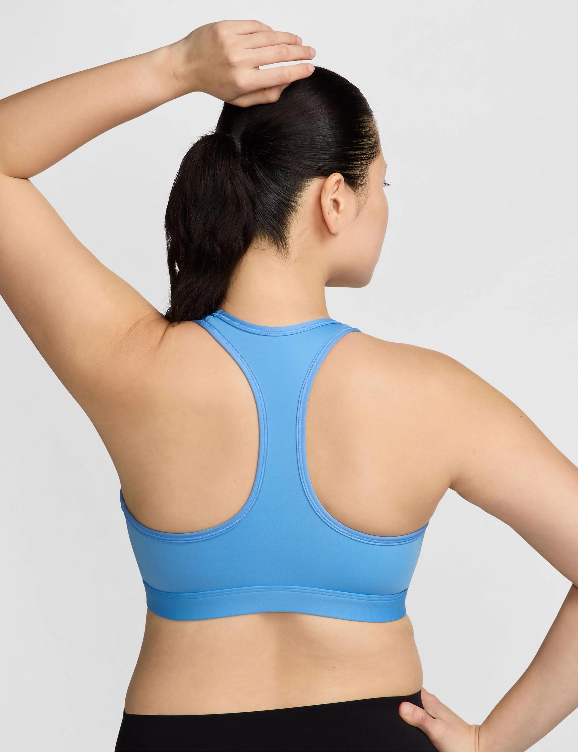 Swoosh Medium Support Bra - University Blue/White