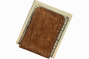 Tan Hippopotamus Men's Magnetic Money Clip
