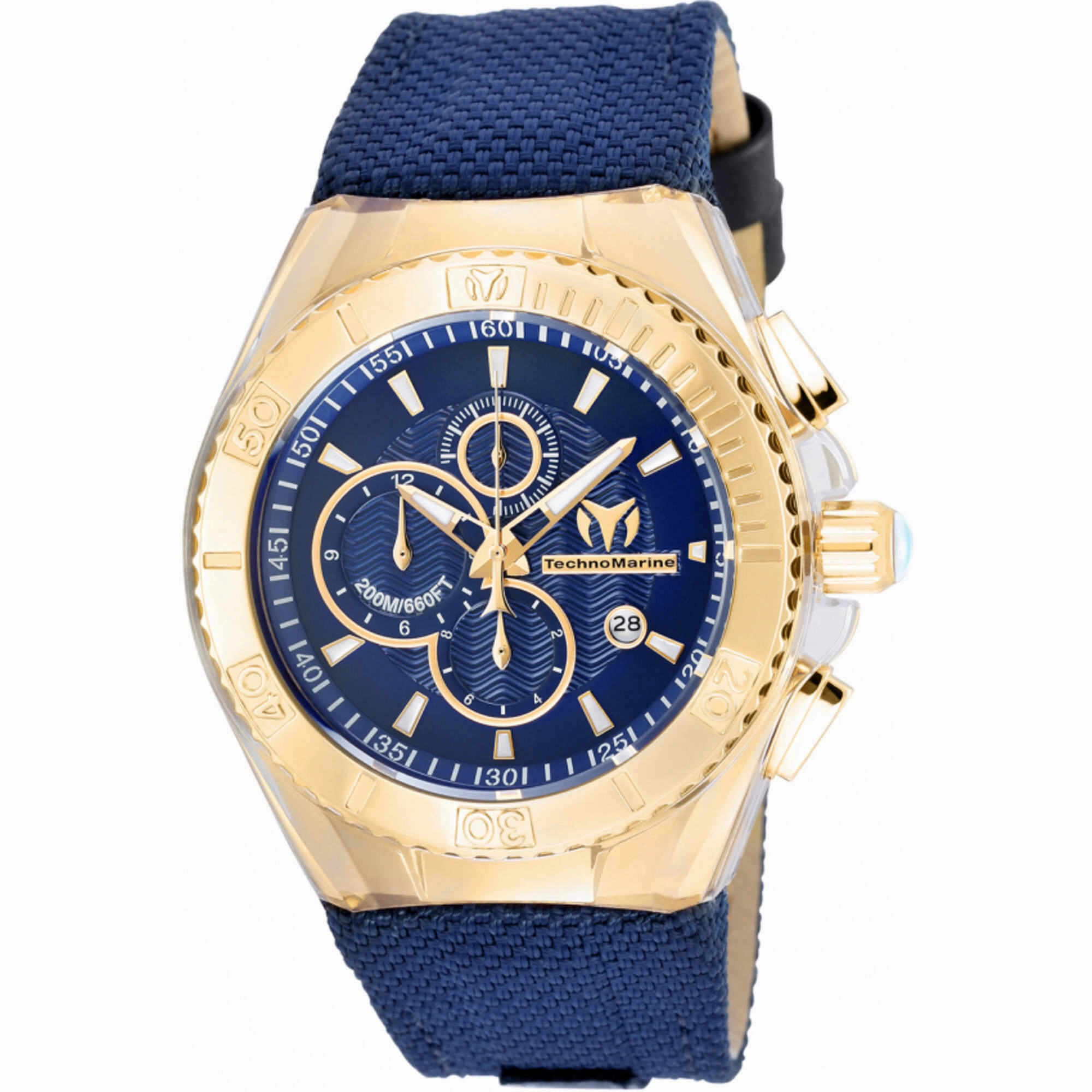 Technomarine Men's Watch - Cruise BlueRay Quartz Blue Dial Nylon Strap | TM-115175